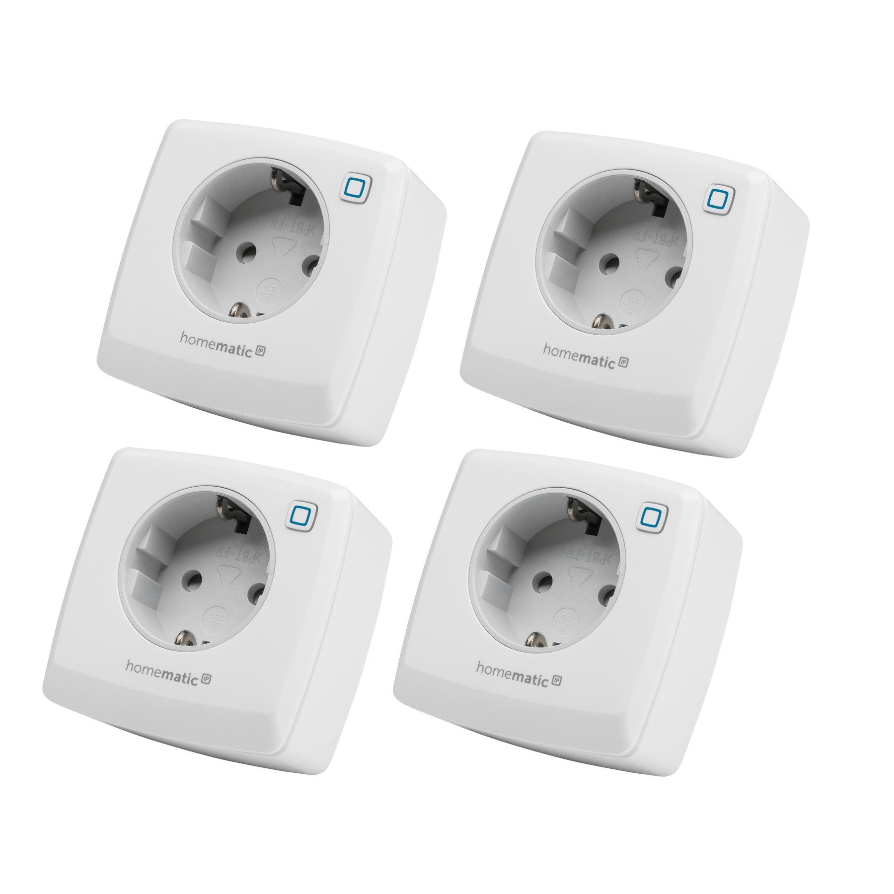 Steckdose HOMEMATIC IP 157338A0, Schaltsteckdose, 4 Stück