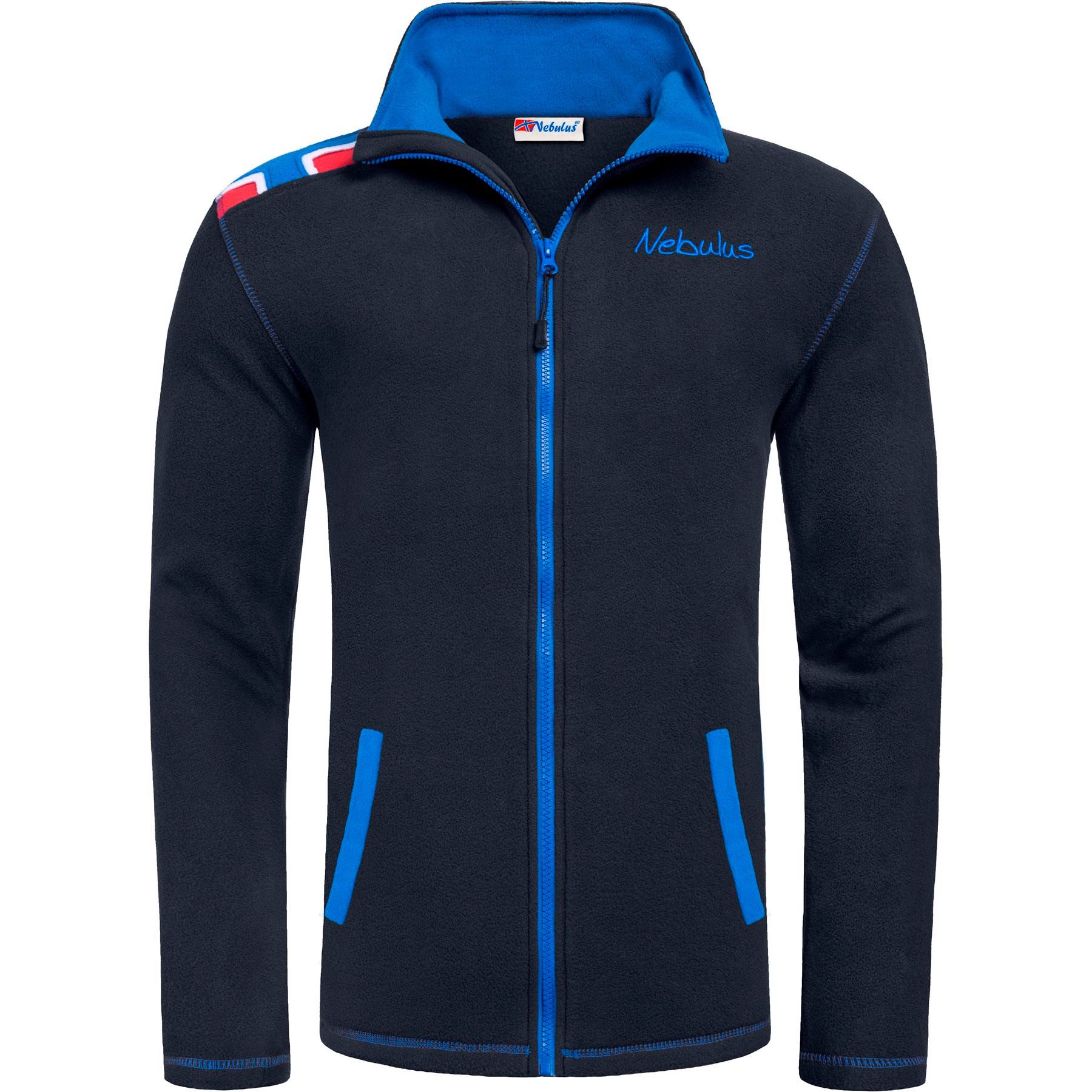 Fleecejacke CHALSEA, P6730 - Herren, schwarz-kobalt, XL