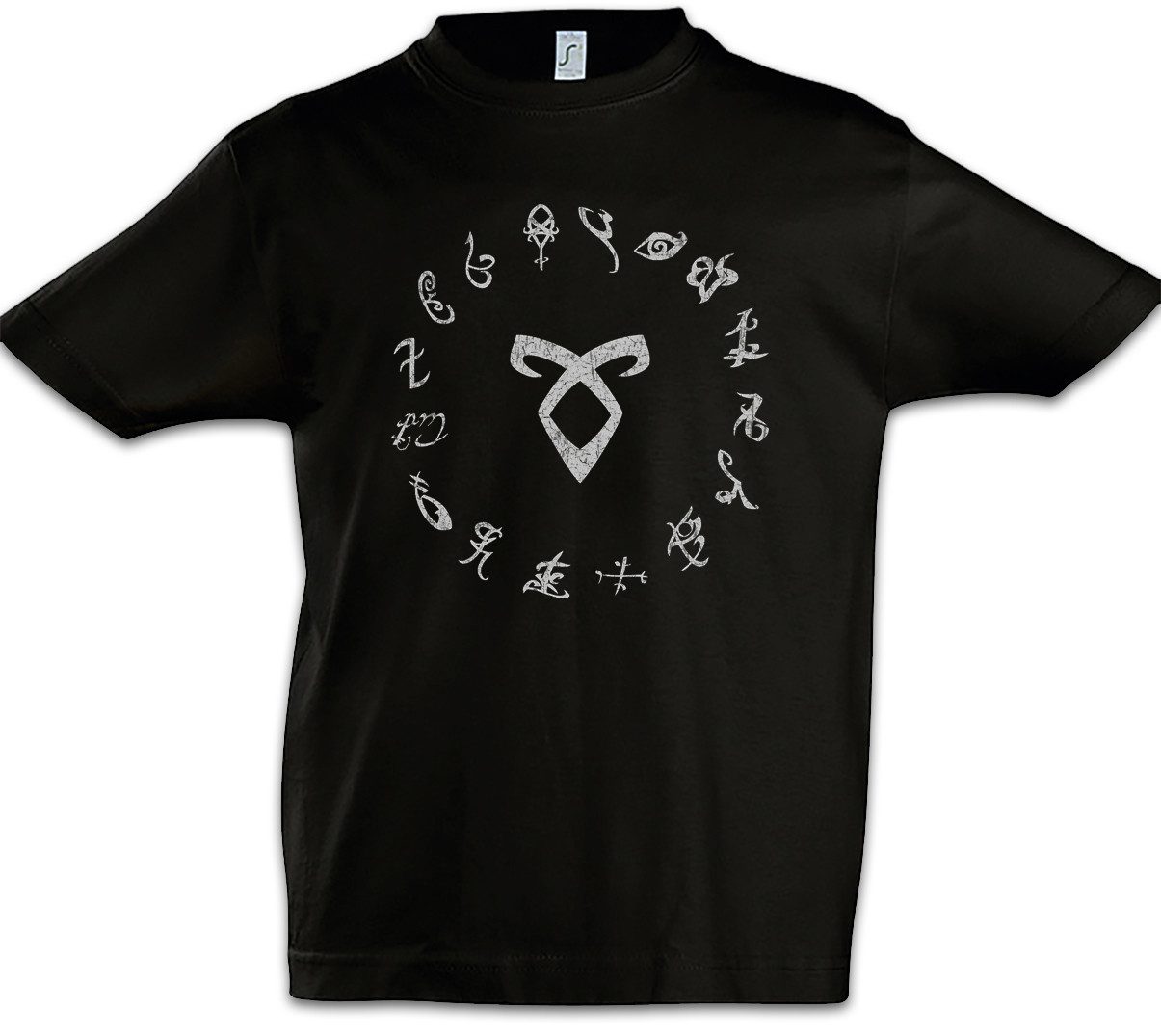 Print-Shirt S Runes Kinder T-Shirt Symbol Zeichen Logo Shadowhunters Sign Clary