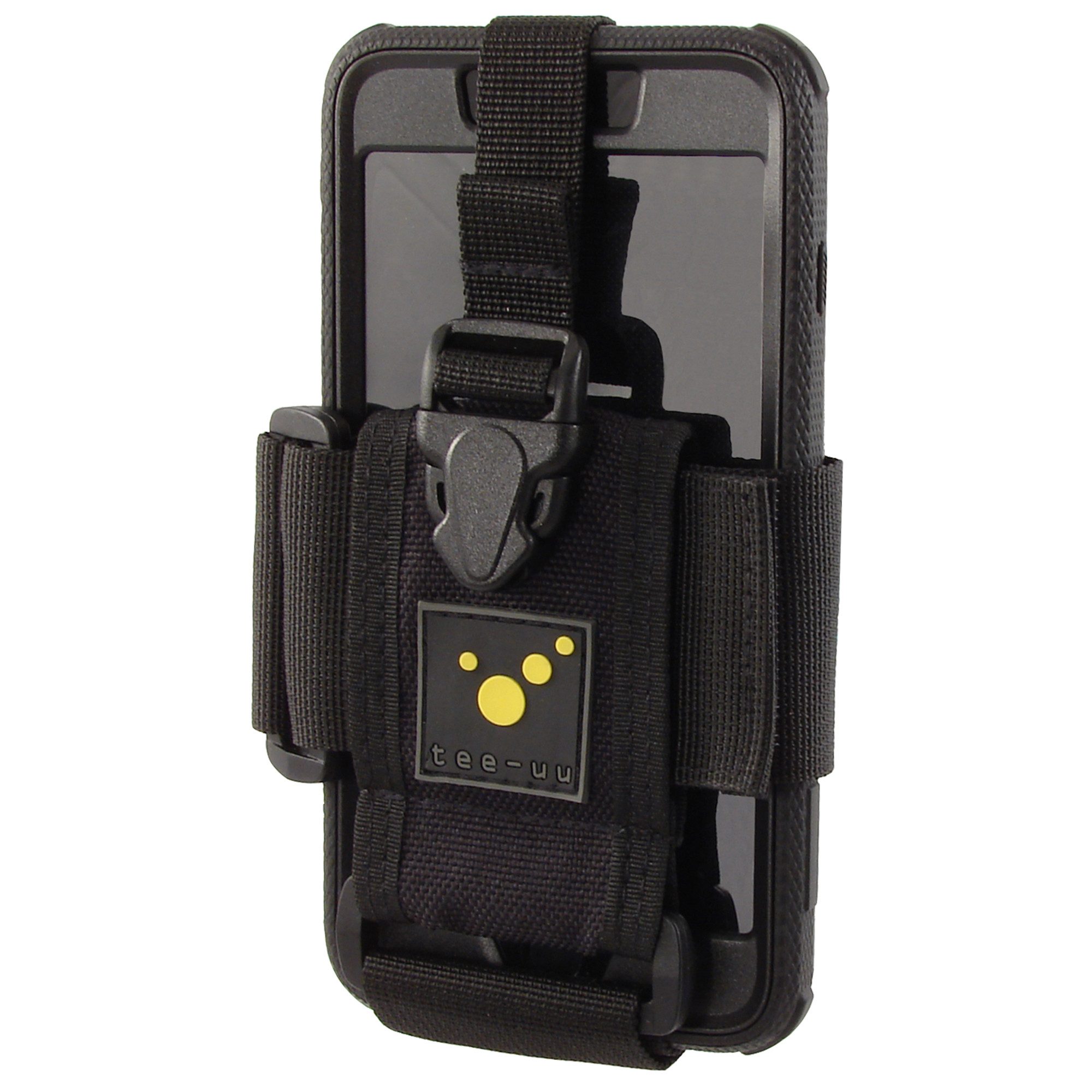 Arzttasche tee-uu RING XL Smartphone-Holster Schwarz 9 x 14 x 4 cm