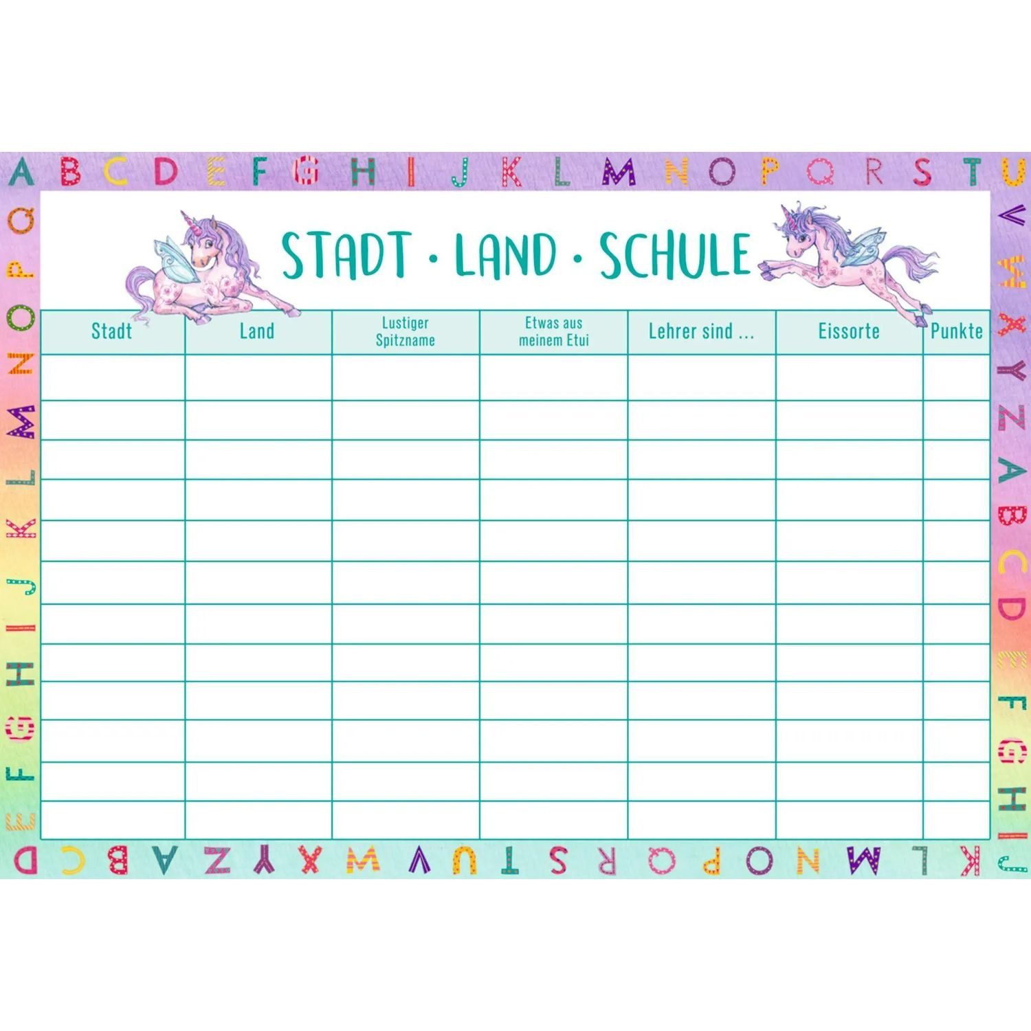 Coppenrath Spiel Meine superschlaue Einhorn Schulstart-Box (Einhorn-Paradies)