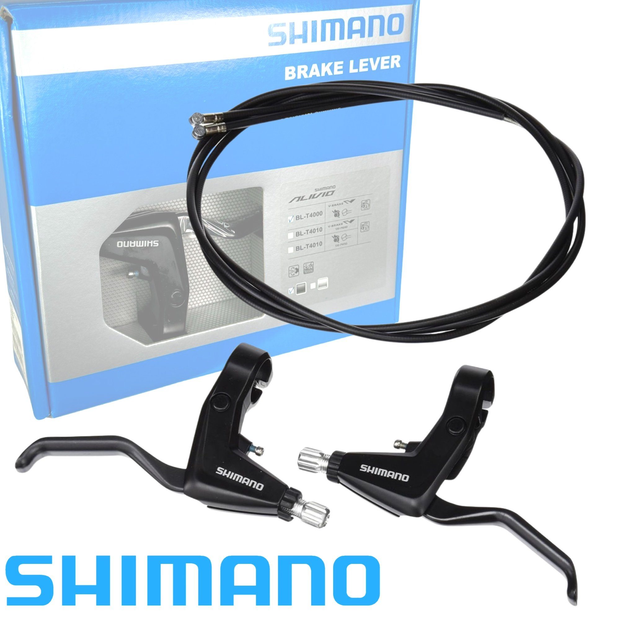 BL-T4000 1 L+R inklusive Züge Bremsgriffe Felgenbremse Shimano SHIMANO Paar Fahrrad