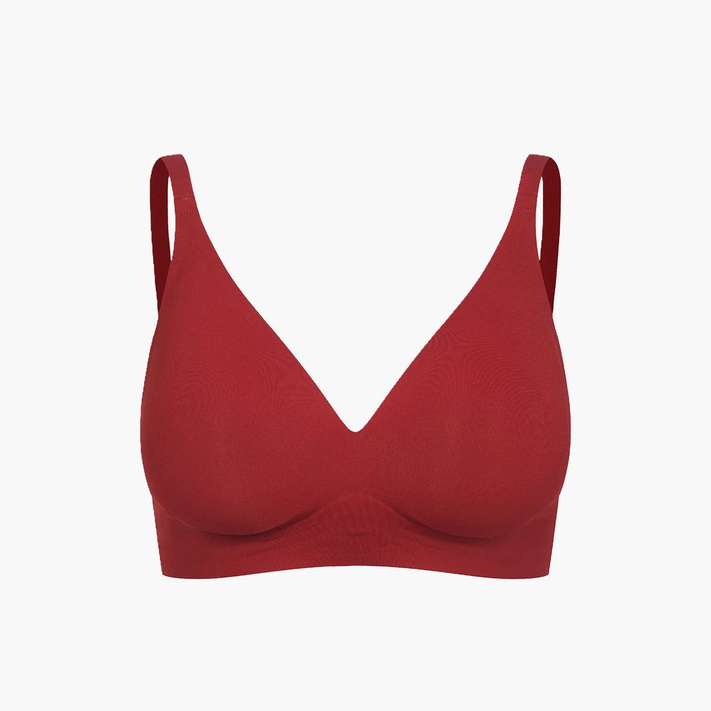 cfab by creamy fabrics Bügelloser BH Comfort Push-Up BH-Wine Red-XL (1-tlg)