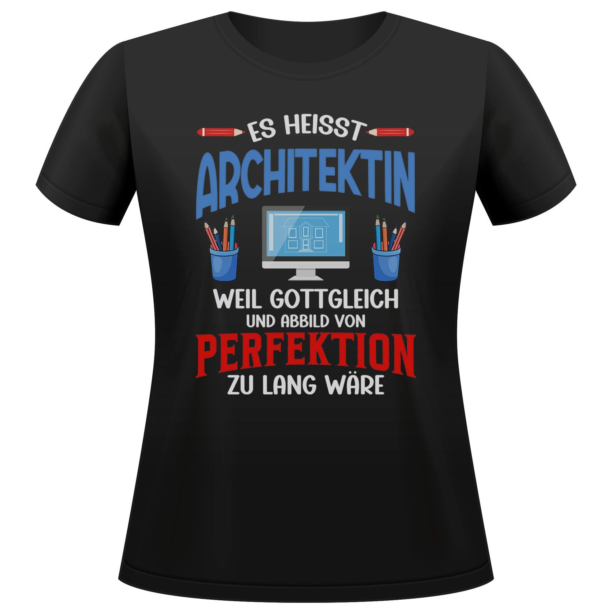 T-Shirt Architektin Geschenk Frauen Spruch Beruf Studium Abschluss