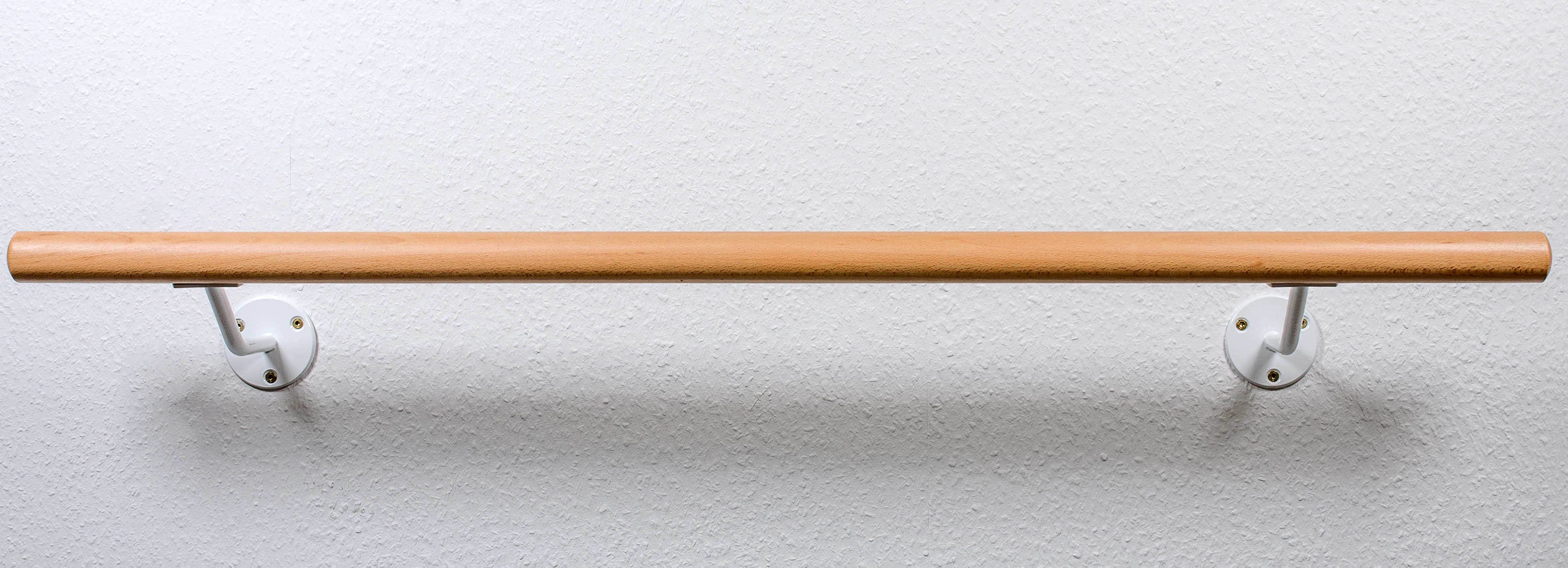Ballettstangen Manufaktur Balancetrainer Ballettstangenset mit Wandbefestigung, Halter mit 20cm Wandabstand, Hergestellt in Deutschland