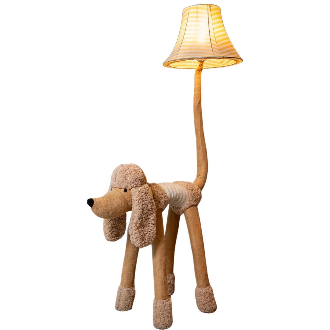 Happy Lamps GmbH Stehlampe Happy Lamps Bello der Pudel Stehlampe hellbraun