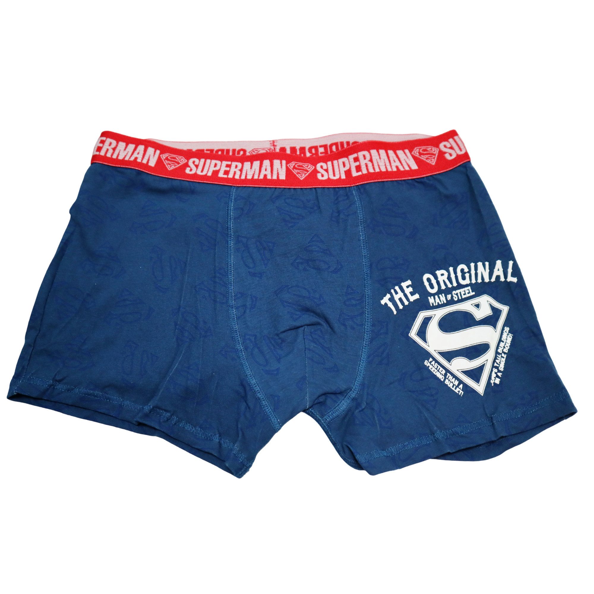 DC Comics Boxershorts DC Comics Superman Herren Boxershorts Unterhose 2er Pack Gr. S bis XXL