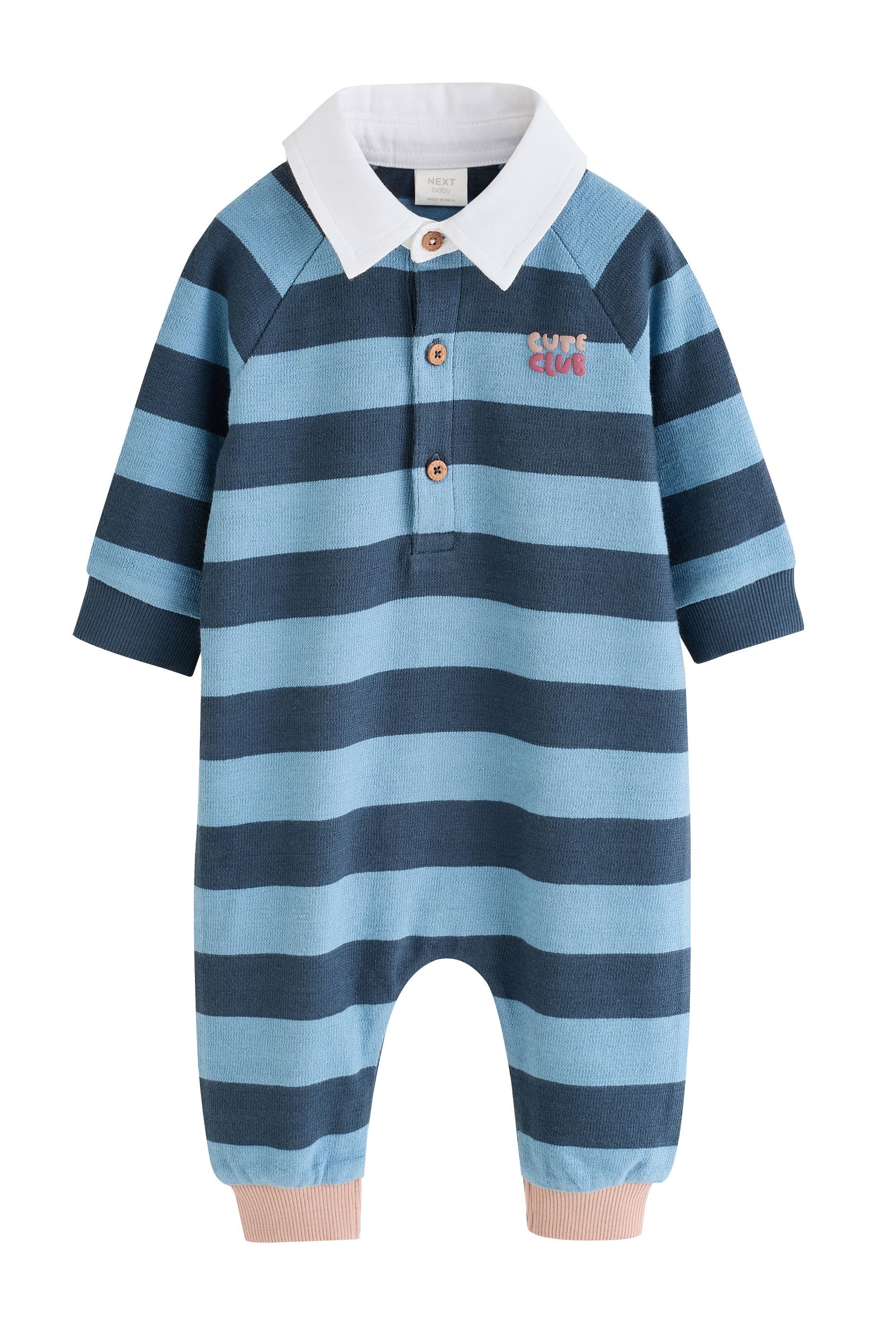 Next Strampler Baby-Strampler Rugbypoloshirt aus Jersey (1-tlg)