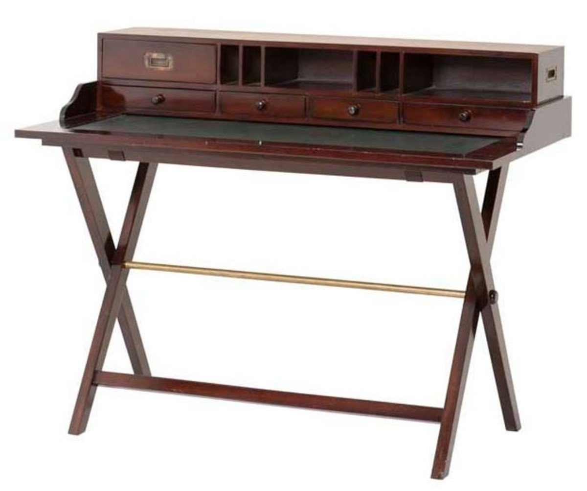Casa Padrino Schreibtisch Reiseschreibtisch mit 5 Schubladen - Luxus Schreibtisch