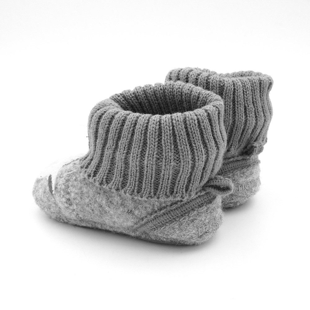 MAXIMO Hüttenschuhe (2-tlg., 1 Paar) Wolle, Anti-Rutsch-Sohle, Strickbündchen