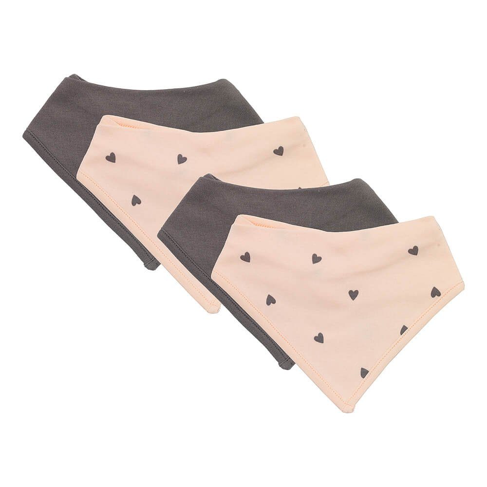 Schlummersack Bandana, Bandana / Halstuch aus Bio-Baumwolle 4er-Pack OEKO-TEX zertifiziert Herzen