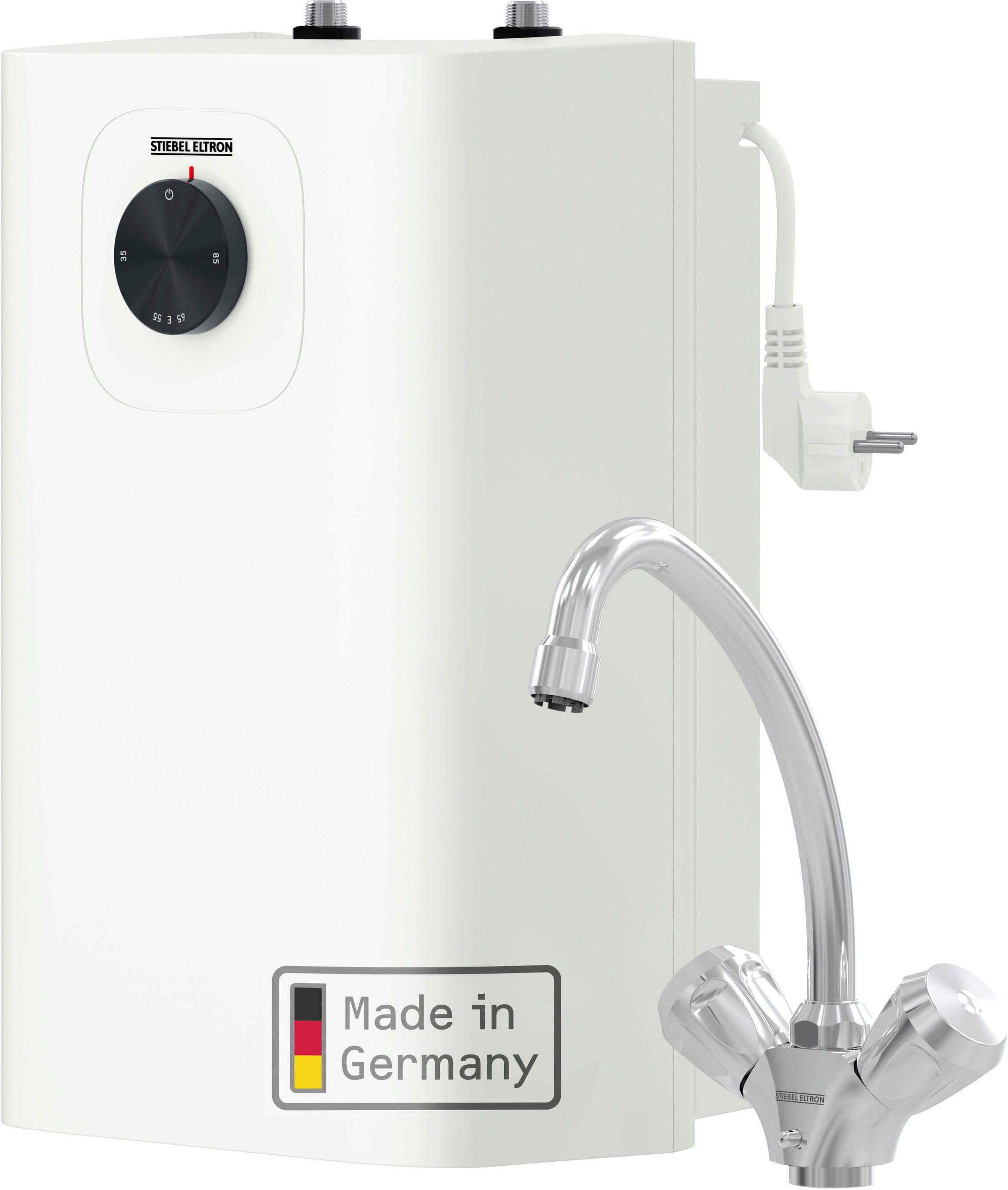 STIEBEL ELTRON Untertischspeicher UFP 5 Trend, (max. 85°C) (Set), 5 l, Niederdruck, mit Stecker, inkl. Temperierbatterie TWS-W