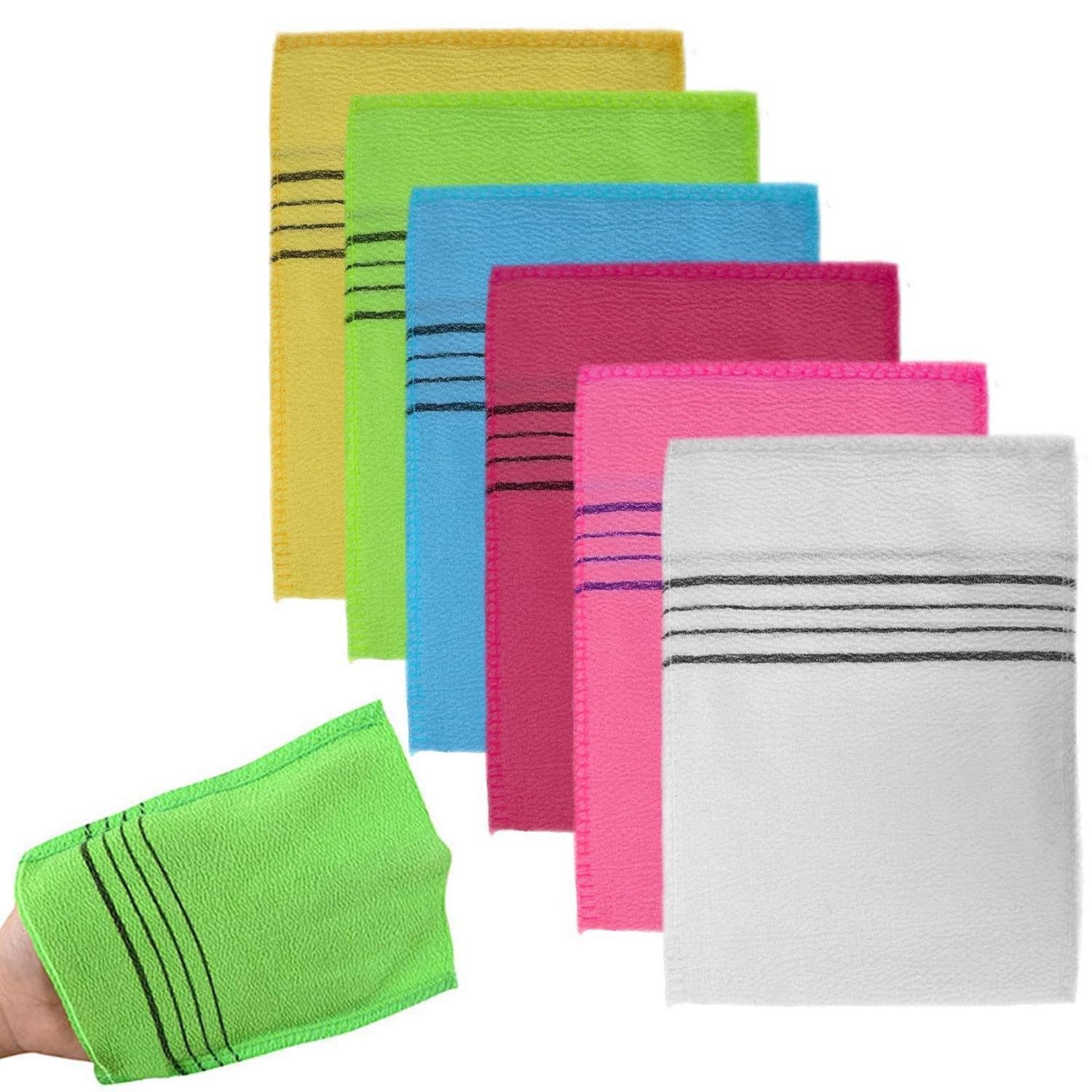 LuxusKollektion Körperpeeling 6x Peeling Waschlappen Handschuhe
