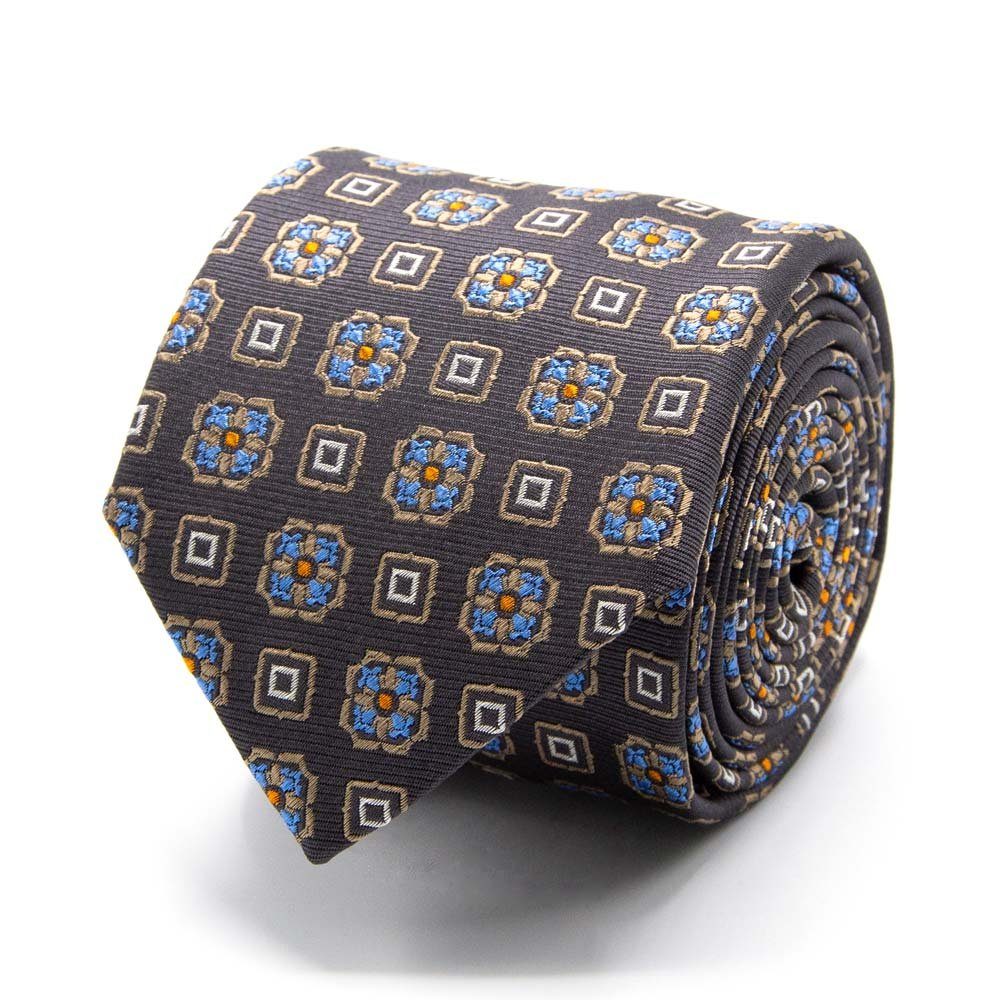 BGENTS Krawatte Seiden-Jacquard Krawatte mit geometrischem Muster Breit (8cm)
