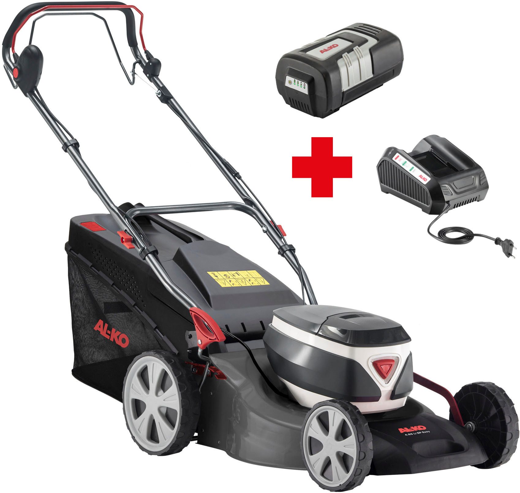 AL-KO Akkurasenmäher 4.65 Li SP Easy, 46 cm Schnittbreite, inkl. Akku und Ladegerät
