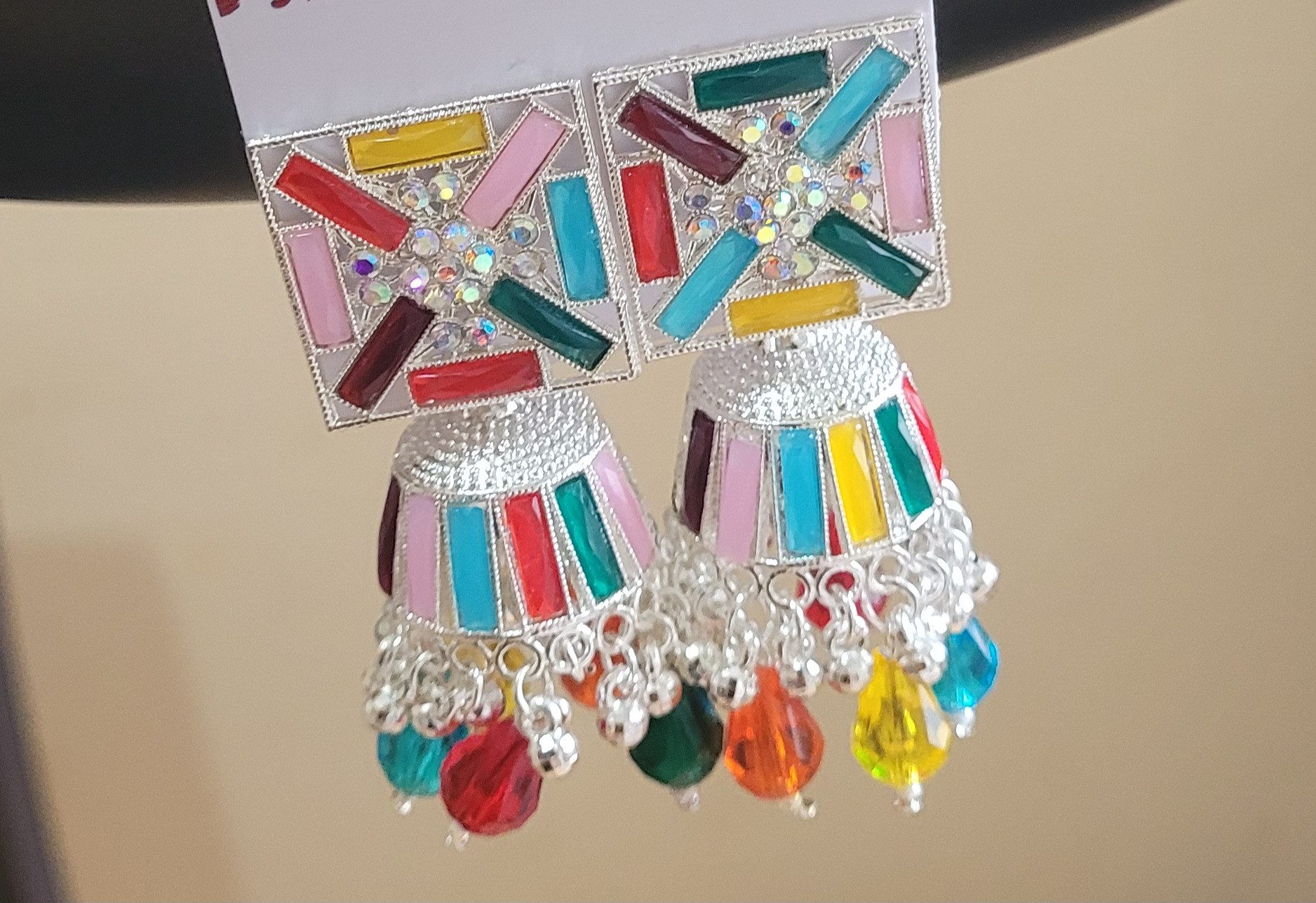 PfauGermany Paar Ohrhänger Hanging Beads Jumkha (2-tlg)