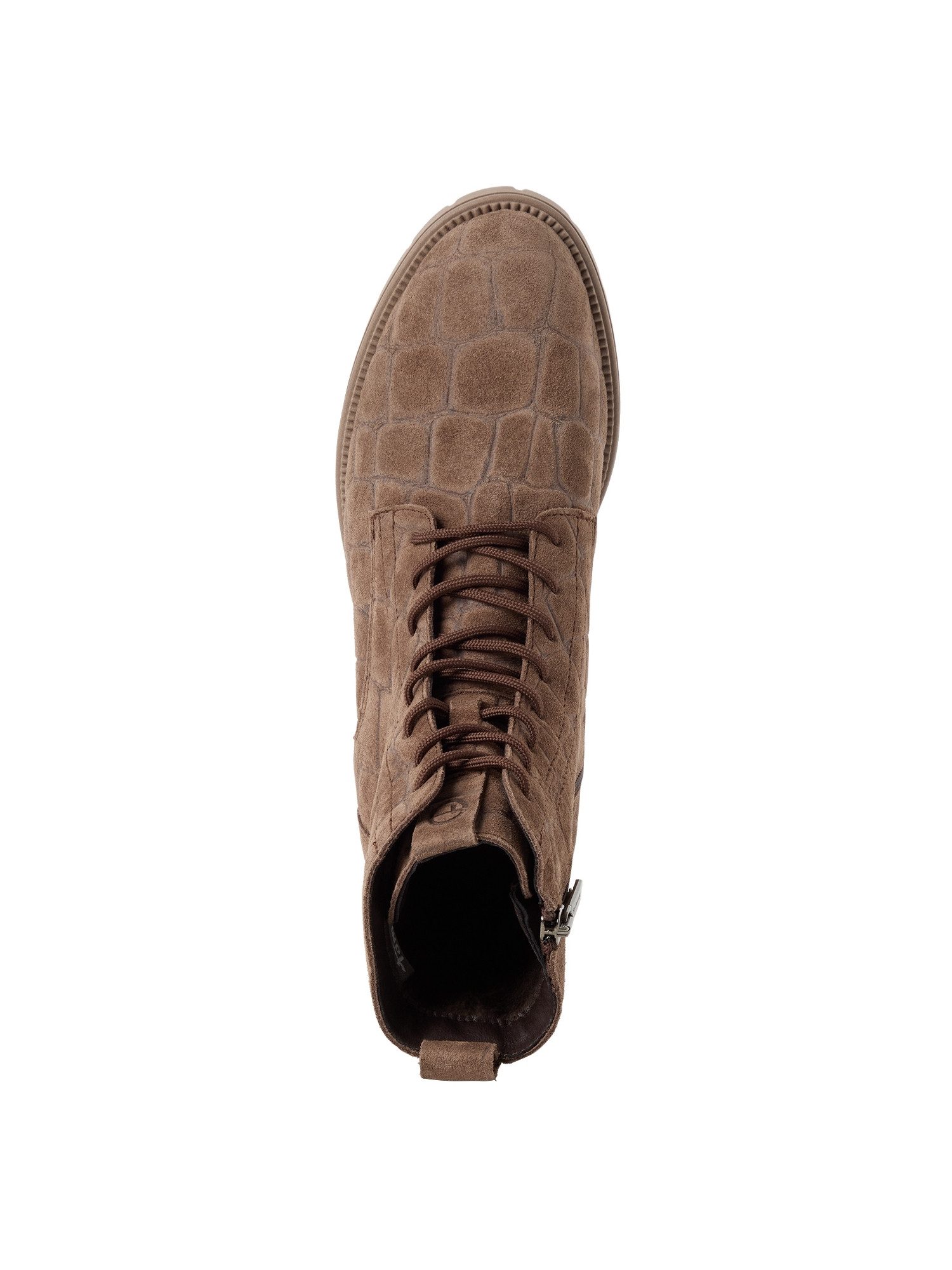 Tamaris TOUCH-IT aus Leder Blockabsatz 1-25402-43 Schnürstiefelette TOUCH-IT