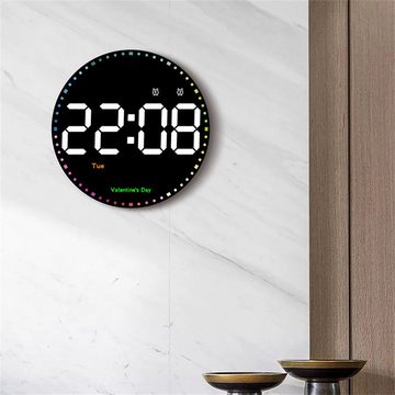 Dekorative Wecker LED-Wecker, Wanduhr für das Wohnzimmer, Digitaler Uhr 10 Zoll Home Decor Digital Wanduhr