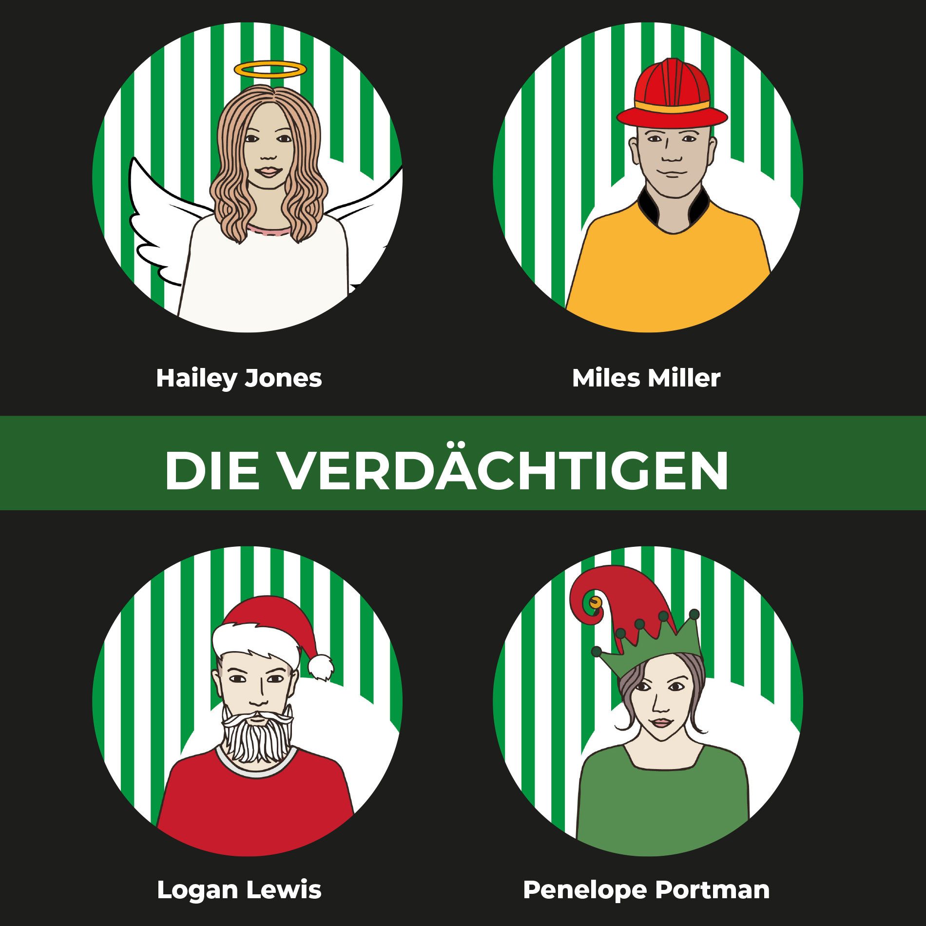 mitmach-krimi Spiel Krimi-Dinner, O Tannenbaum! Lichterglanz und eine Leiche