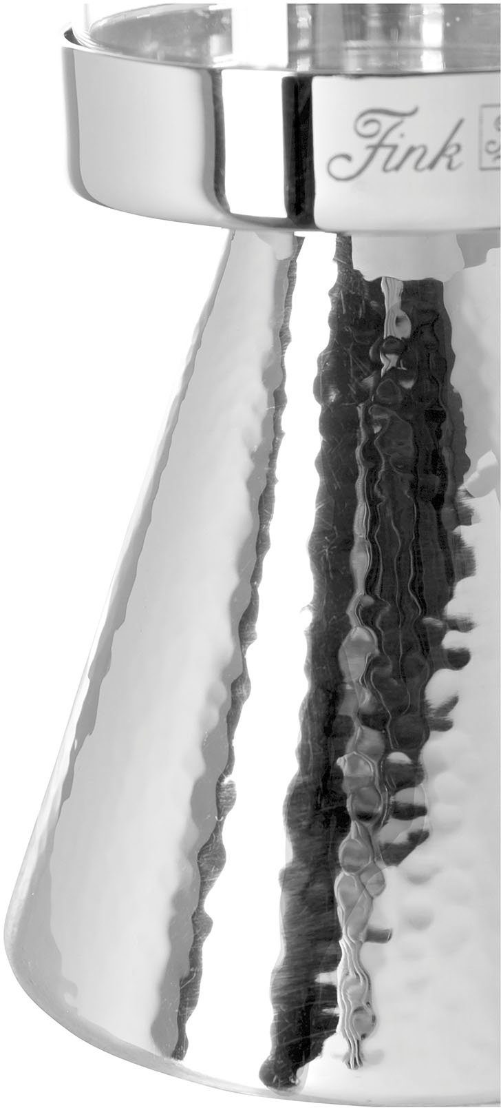 Fink Kerzenleuchter YAMA Edelstahl, cm, ca. St), 10 Edelstahl Stumpenkerzenhalter aus Ø aus Hochwertiger Kerzenhalter (1