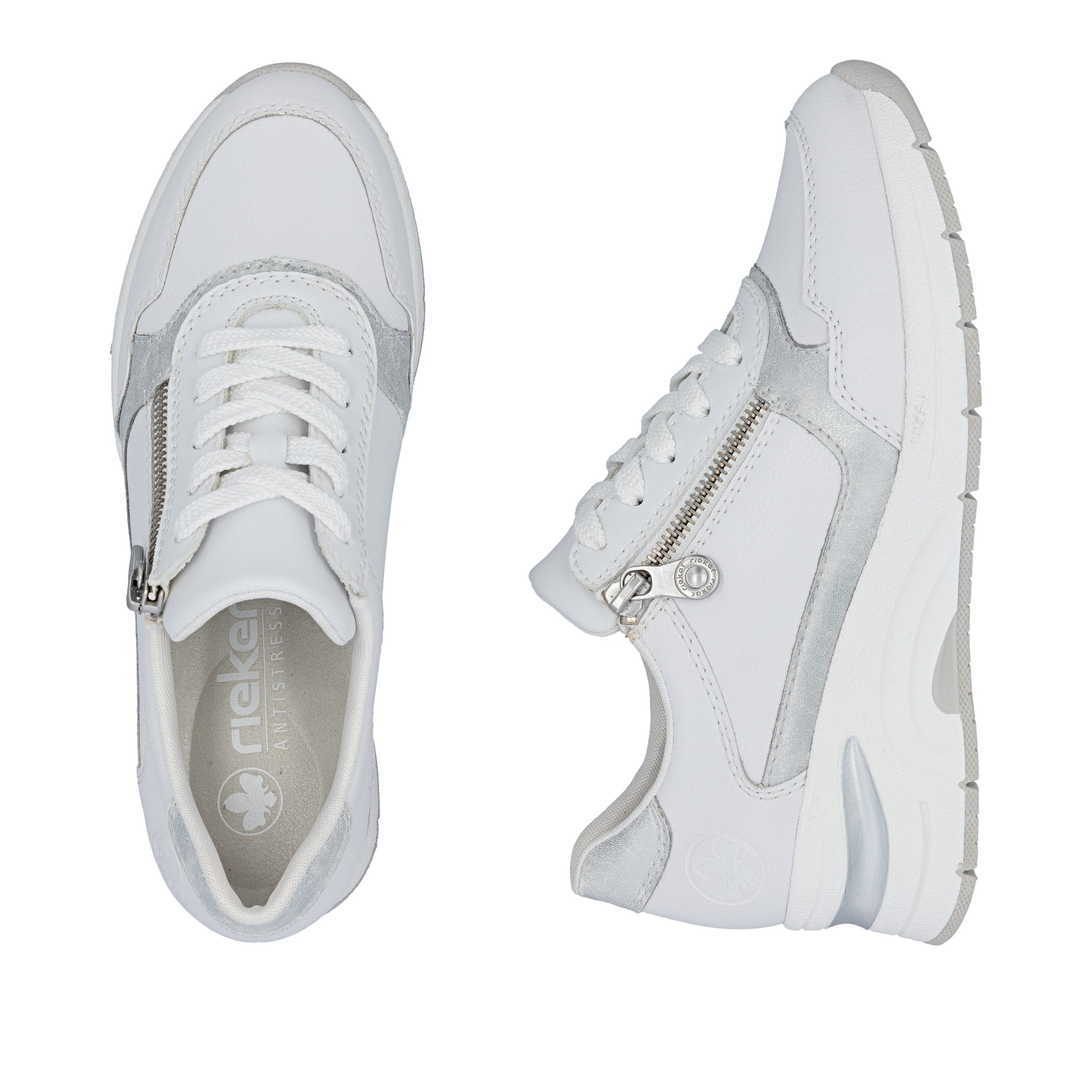 Rieker Keilsneaker Halbschuh, Freizeitschuh, Schnürschuh in schmaler Form