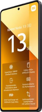 Xiaomi Redmi Note 13 5G 8GB+256GB Smartphone (16,94 cm/6,67 Zoll, 256 GB Speicherplatz, 108 MP Kamera, 108+8+2 MP Triple Hauptkamera und 16 MP Frontkamera)