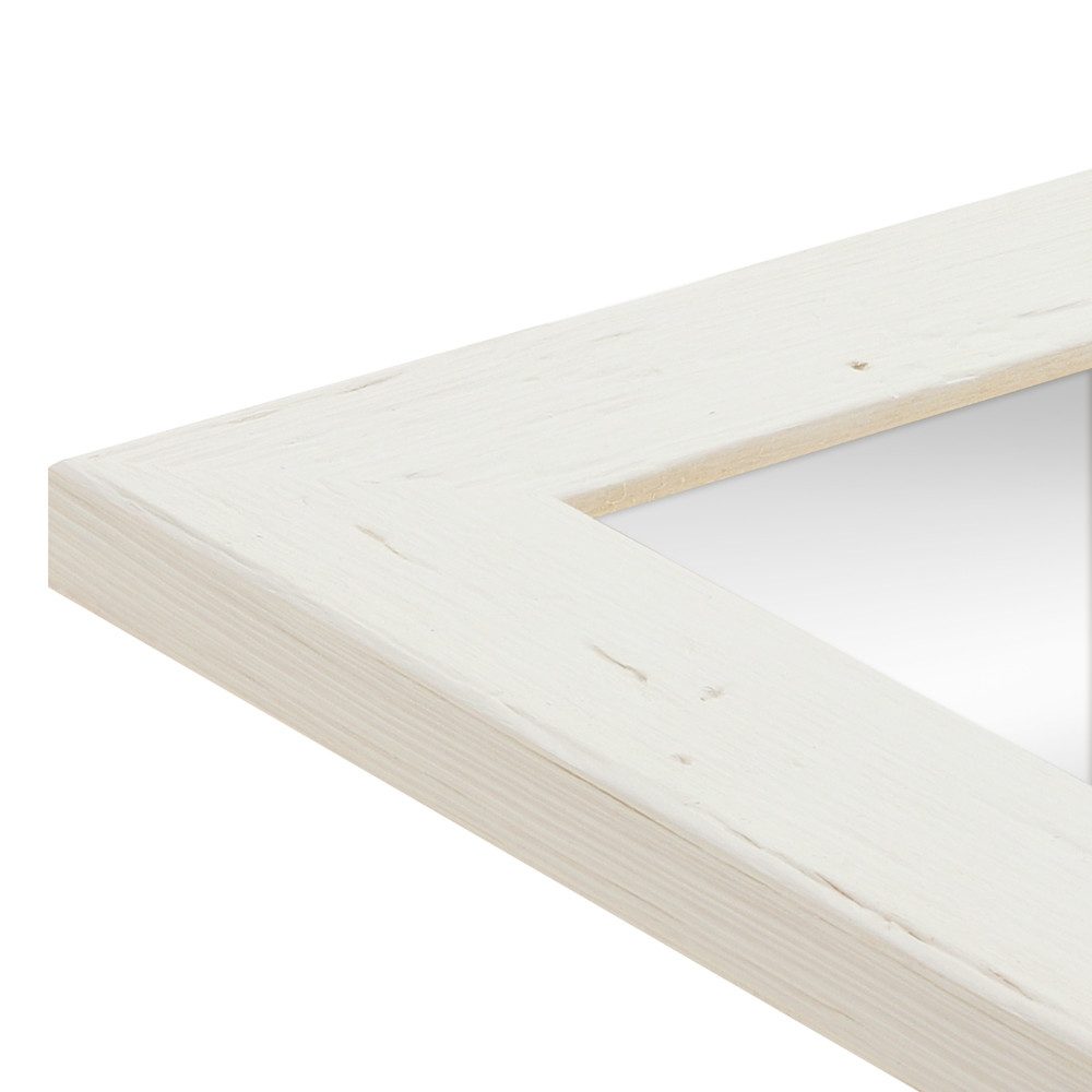 WANDStyle Wandspiegel H750, Landhaus Spiegel Weiß 45x55cm, Wandspiegel, Ganzkörperspiegel Groß