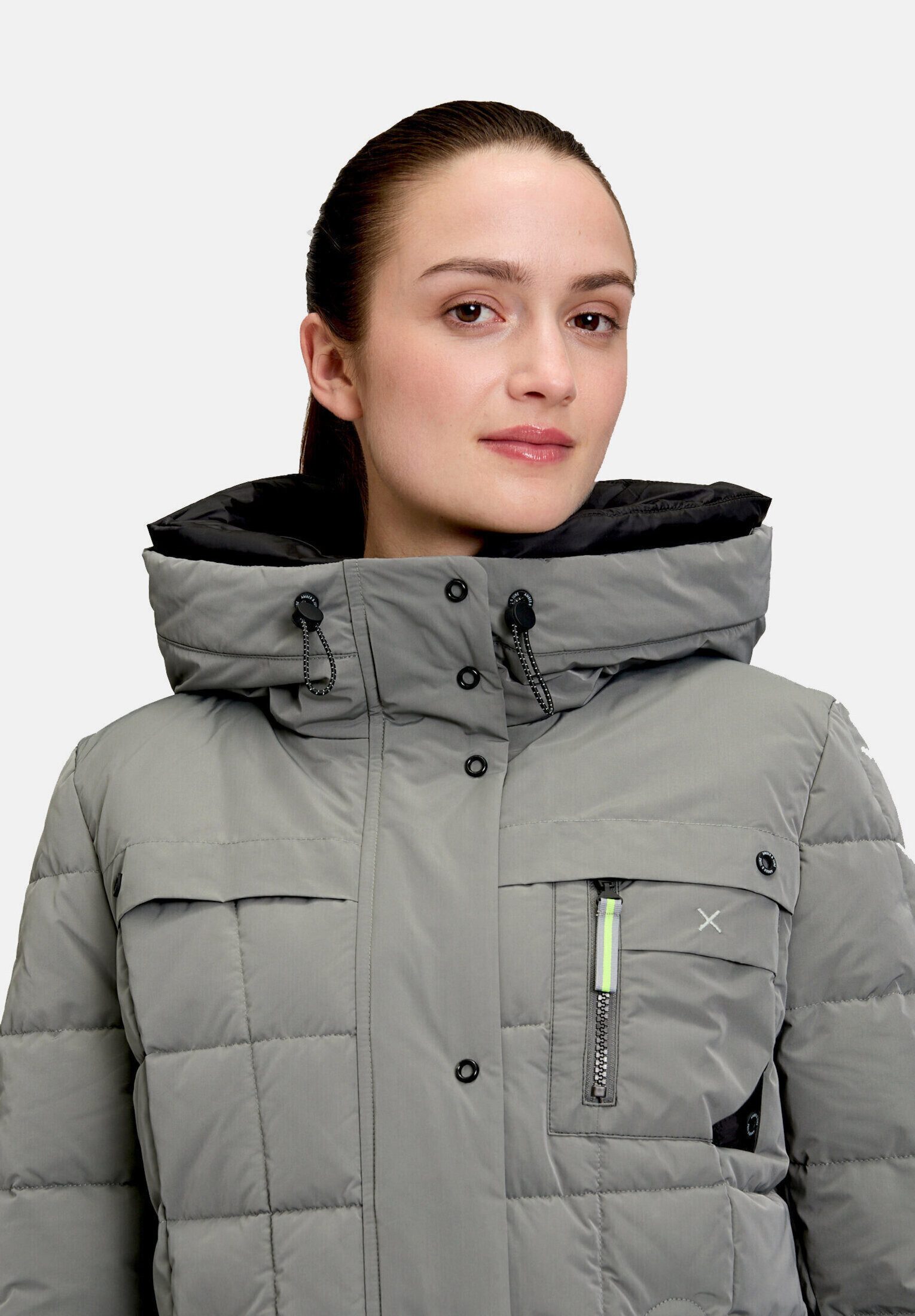 Amber & June Winterjacke Damen mit Kapuze