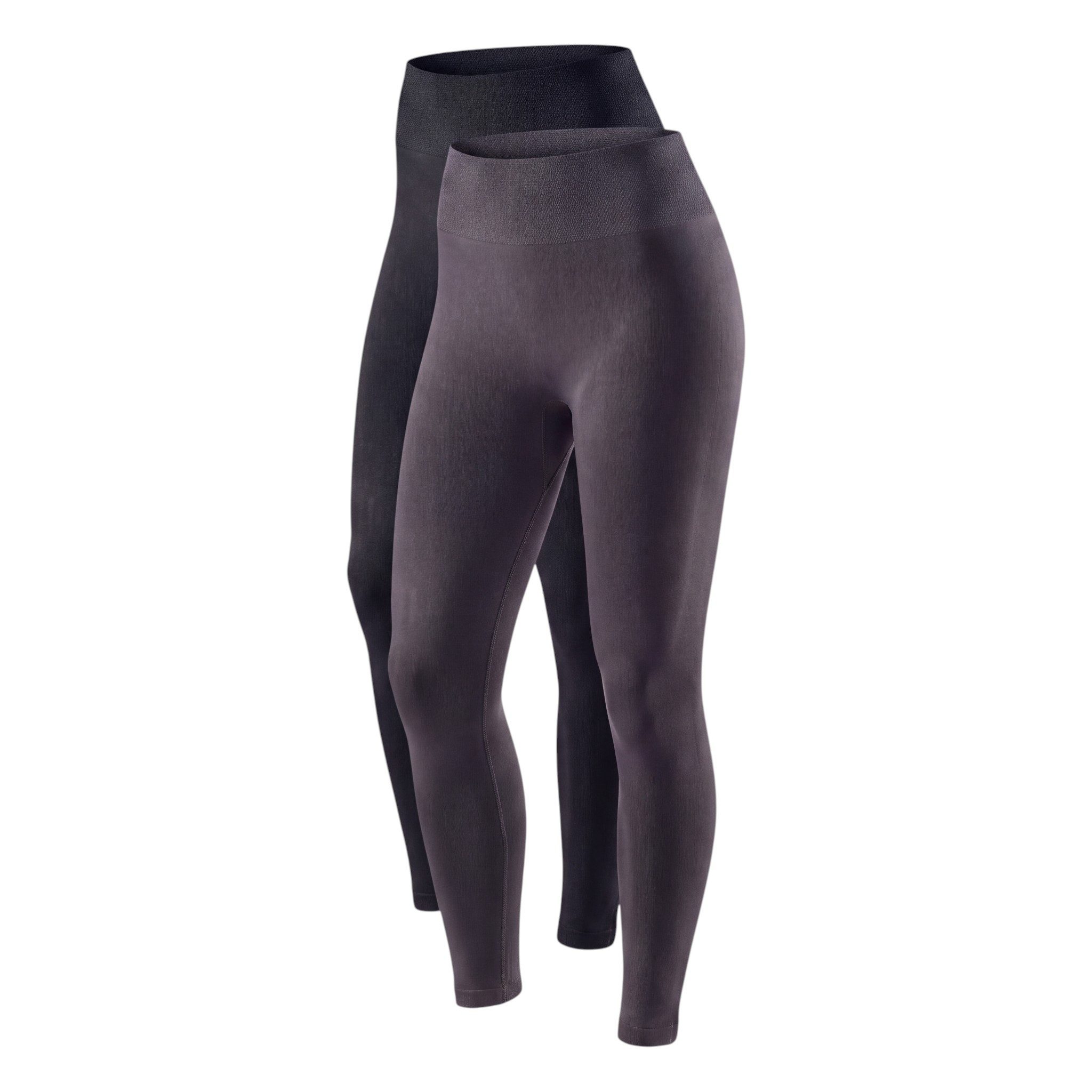 Aurela Damenmode Thermoleggings Damenleggings leicht angeraute Thermoleggings Skiunterwäsche mit breitem Komfortbund, innenseitig angeraut