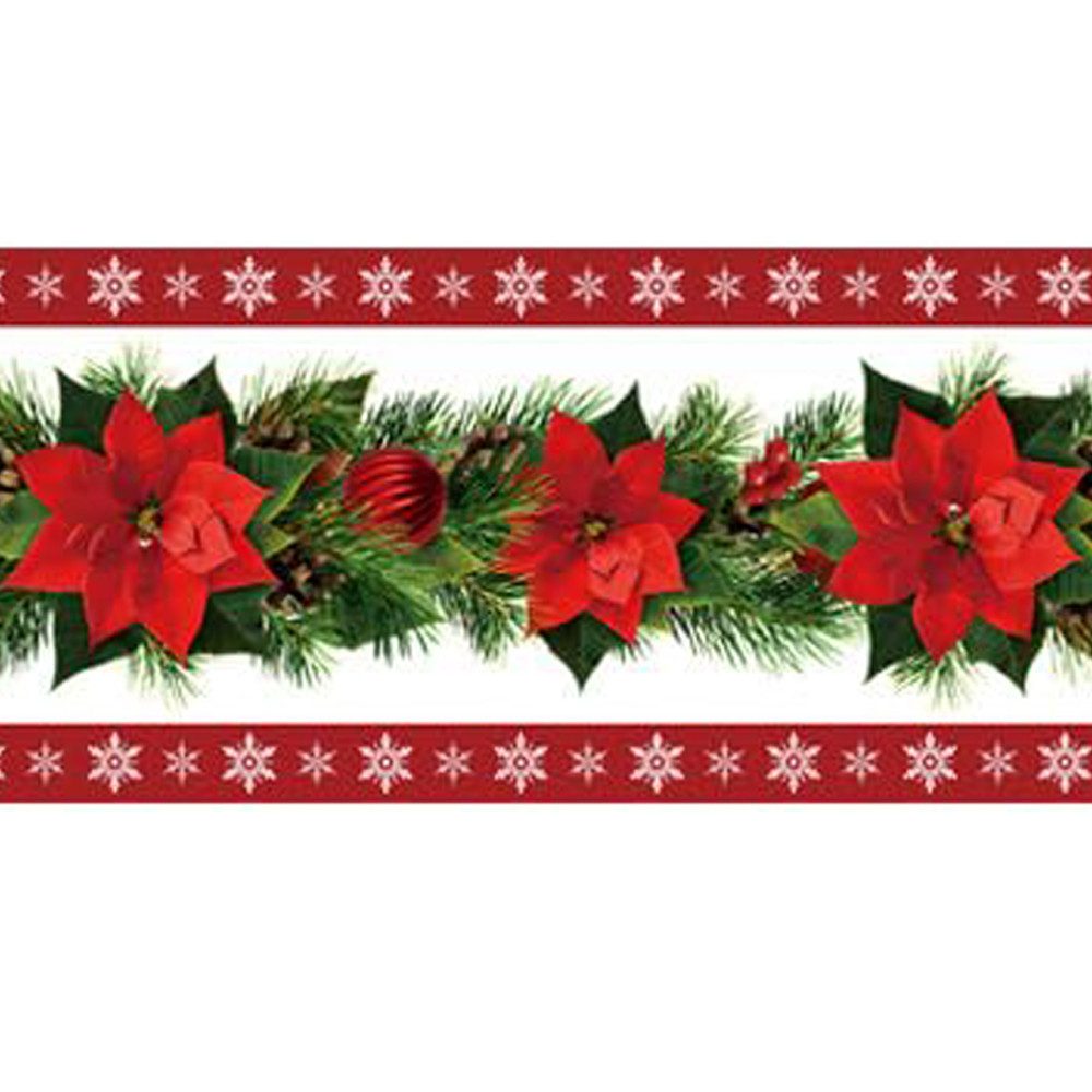 CLTYQ Tischläufer Tischläufer Weihnachtlicher Leinen Tischläufer,Roter günstig online kaufen