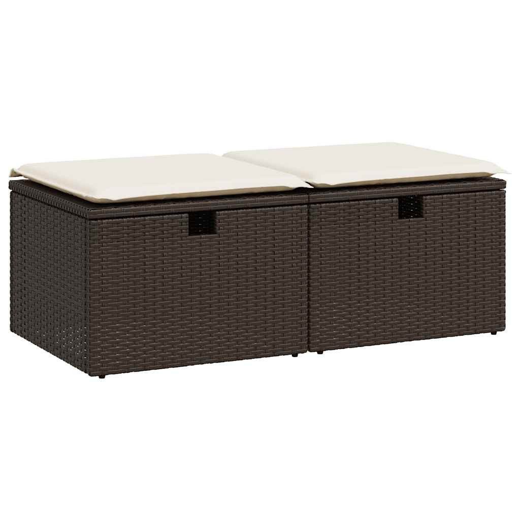 vidaXL Gartenlounge-Set 2-tlg. Garten-Sofagarnitur mit Kissen günstig online kaufen
