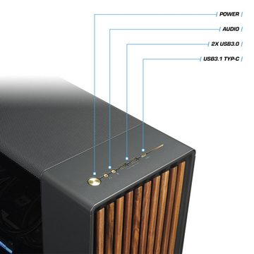 Kiebel Dark Forest V Gaming-PC (AMD Ryzen 7 AMD Ryzen 7 5700X, RTX 4060, 32 GB RAM, 2000 GB SSD, Luftkühlung)