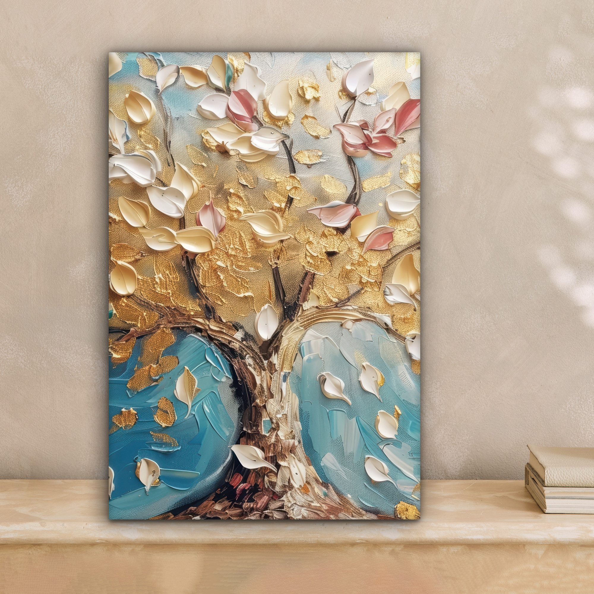 OneMillionCanvasses® Leinwandbild Baum - Blau - günstig online kaufen