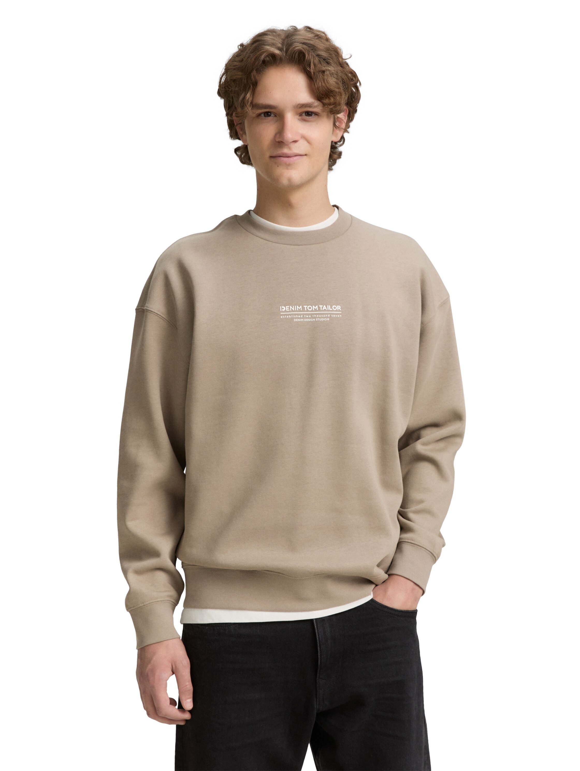 TOM TAILOR Denim Sweatshirt mit Logo günstig online kaufen