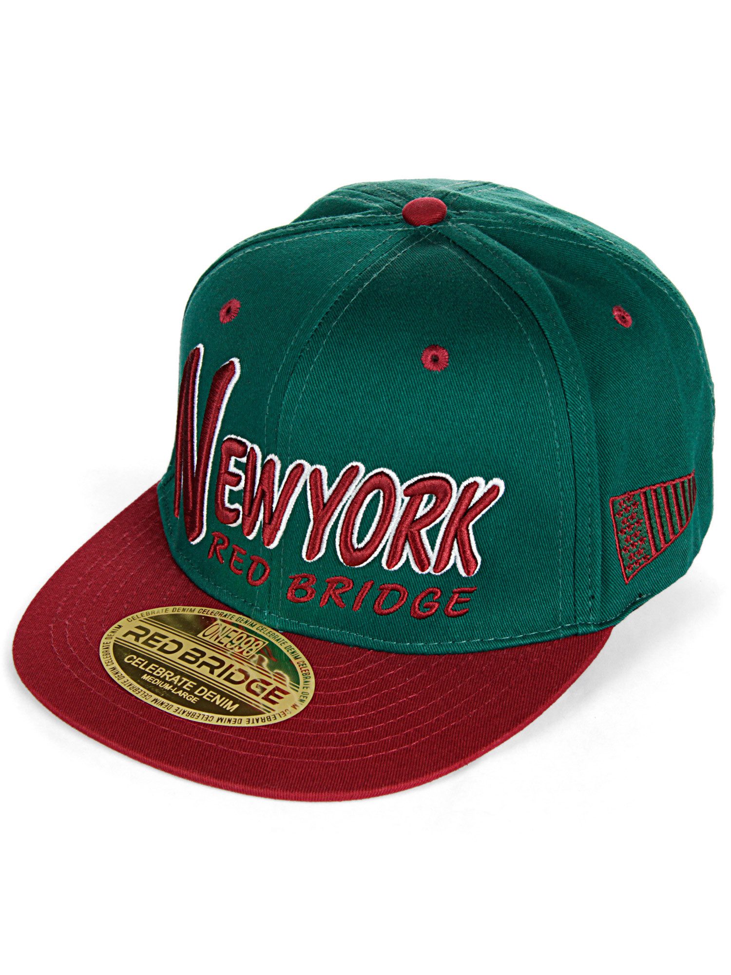 RedBridge Snapback Cap „New York“ – 3D-Stickerei, Verstellbar