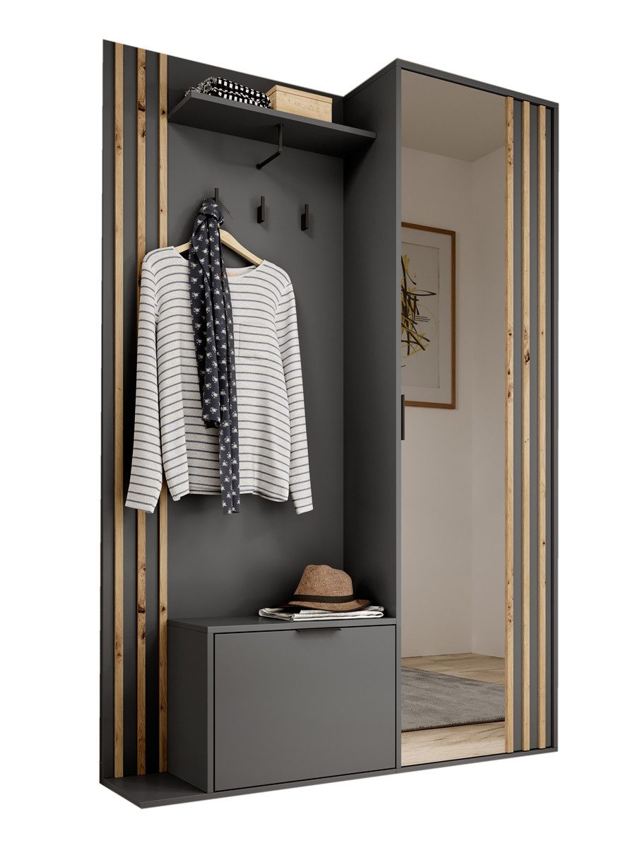 Compleo Garderoben-Set mit Spiegel, Flur Set, günstig online kaufen