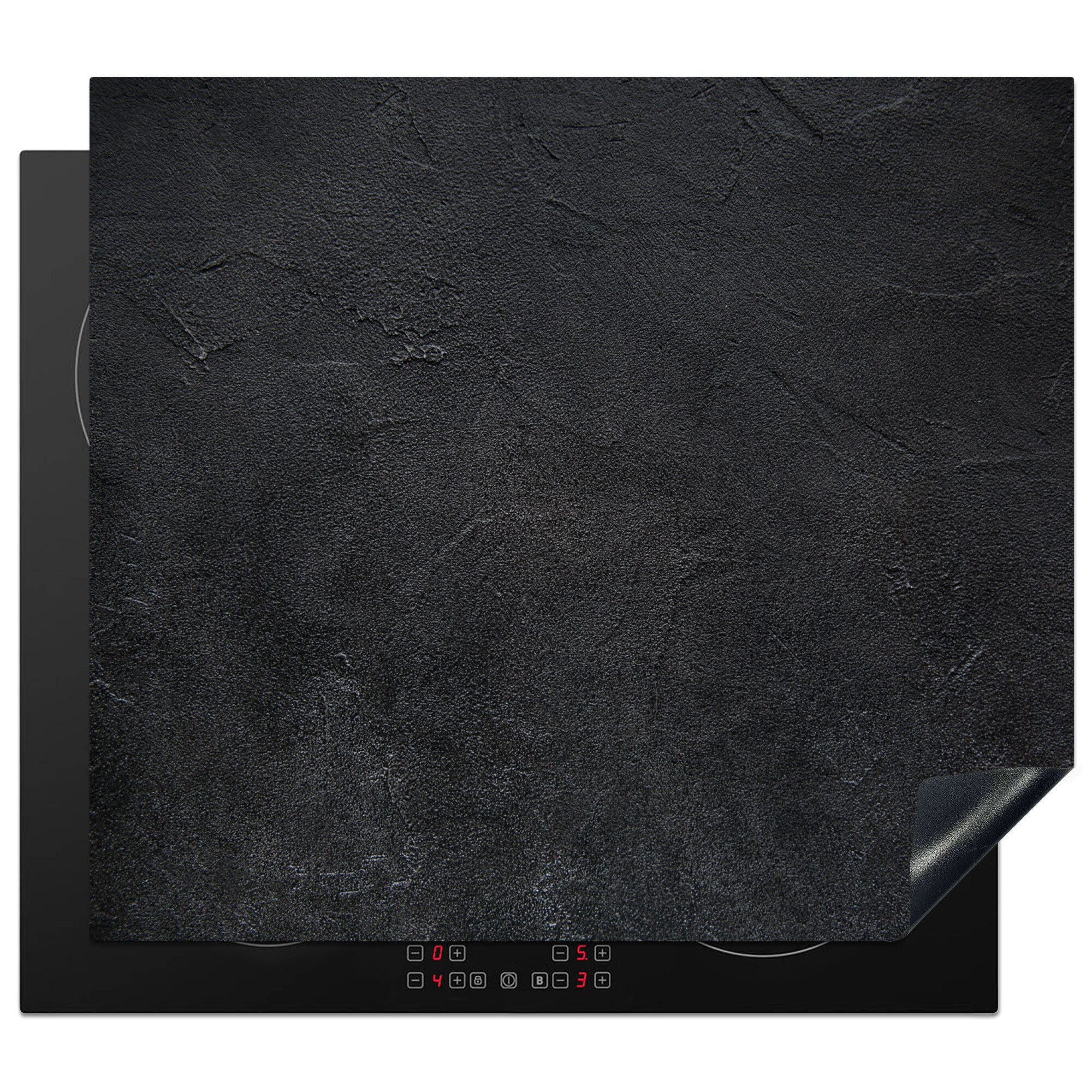 MuchoWow Herd-Abdeckplatte Industriell - Beton - Grau - Vintage - Rustikal, Vinyl, (1 tlg), Cerankochfeld Abdeckung, Herd Abdeckplatten Vinyl, 58.3x51.3 cm