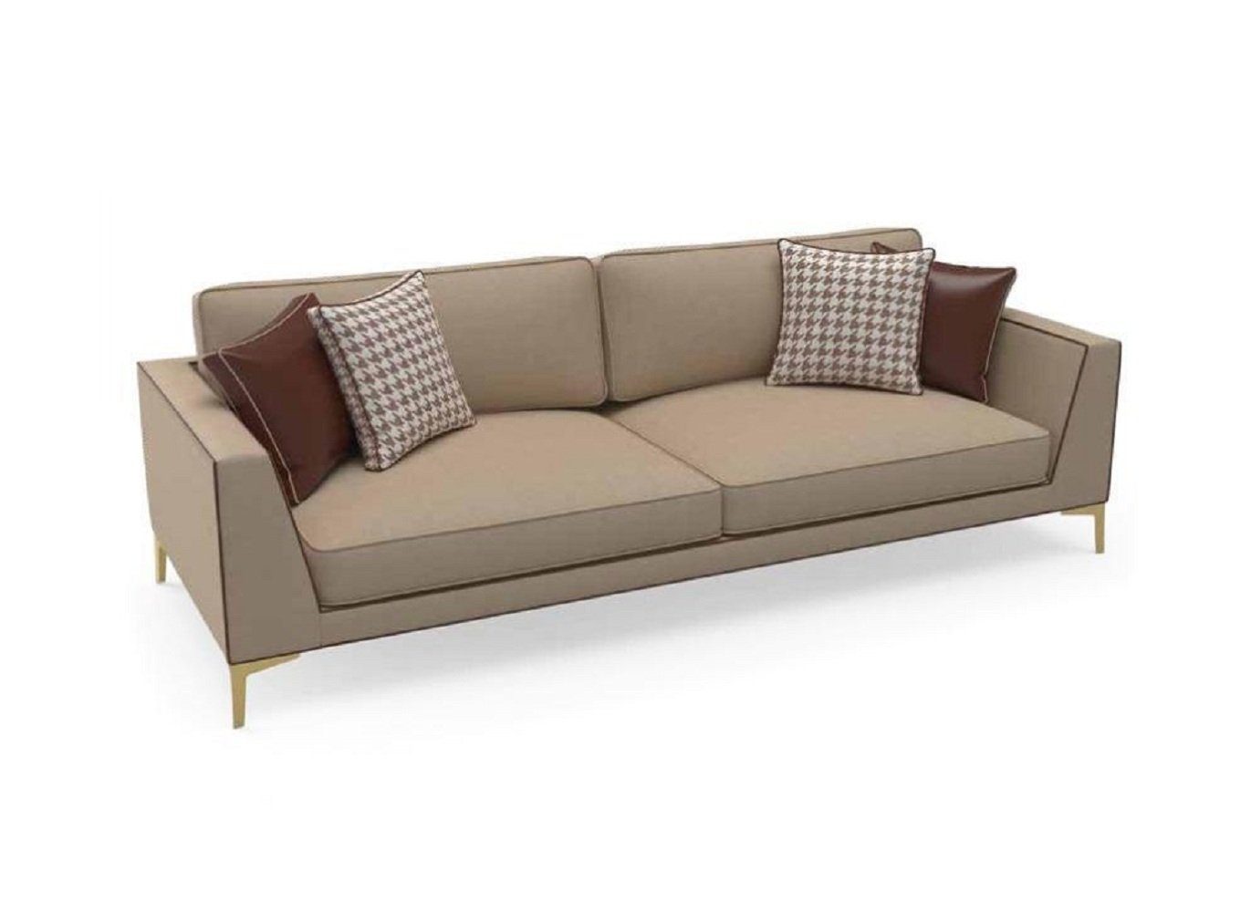 JVmoebel 3-Sitzer Design Sofa Couch Polster 3 Sitzer Sofas Couchen Sitz Garnitur Stoff, 1 Teile, Made in Europa