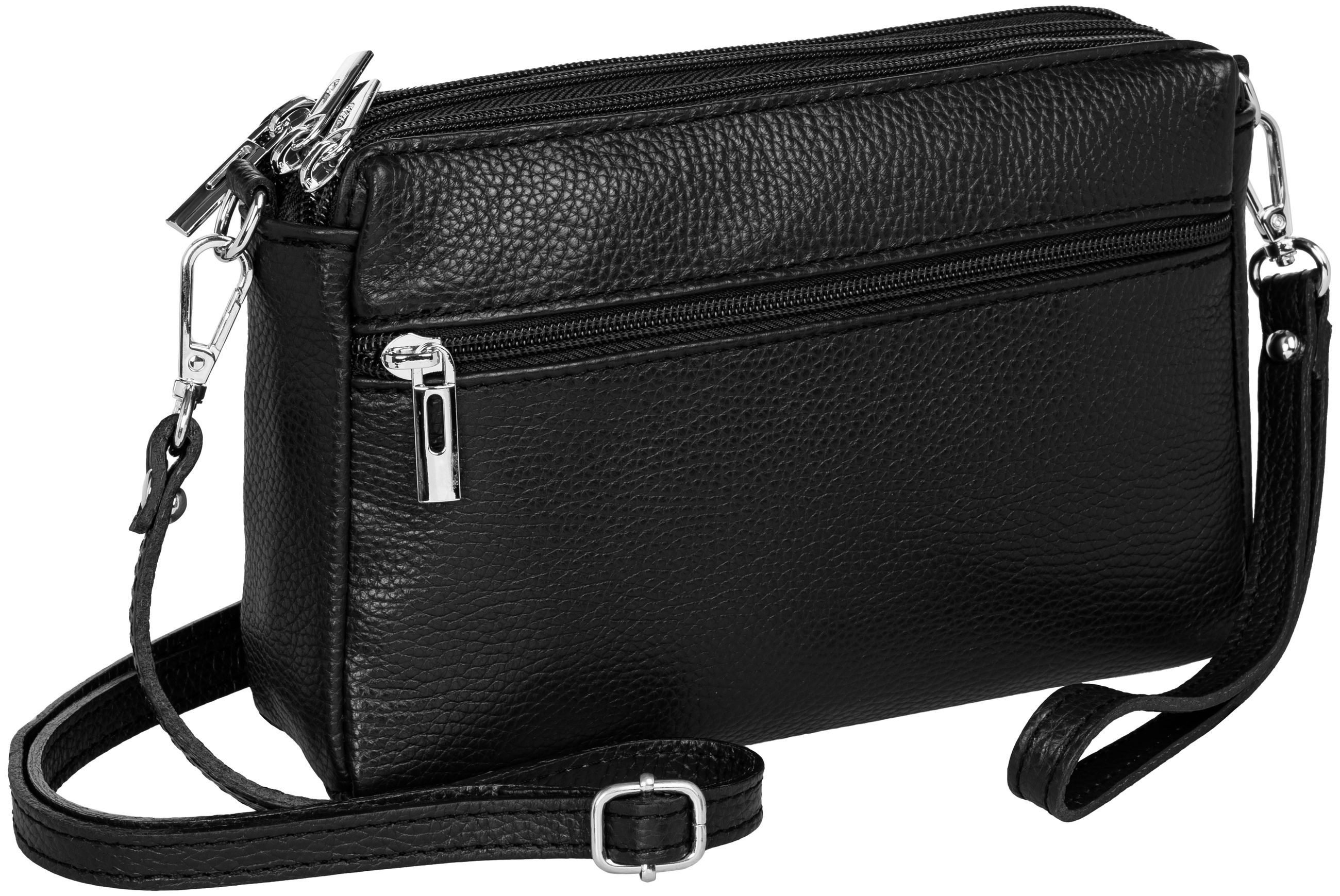 Caspar Umhängetasche Kleine Damen Crossbody Bag Leder Tasche - CLASSIC LINE günstig online kaufen