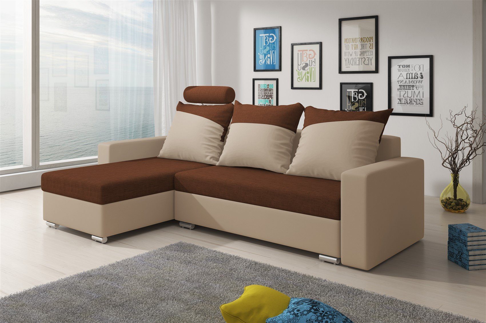 Fun Möbel Ecksofa Ecksofa NORA mit günstig online kaufen