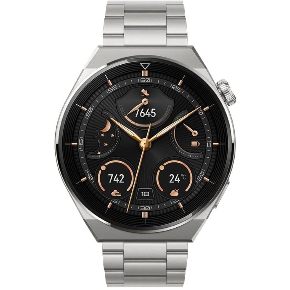 GT gray Watch Smartwatch 3 Titanium Huawei Pro mm - - Smartwatch titanium 46 silber