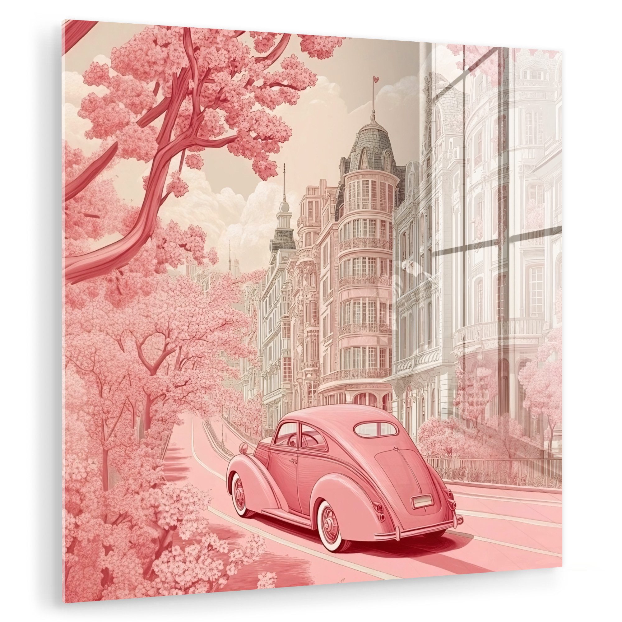 MuchoWow Acrylglasbild Stadt - Auto - günstig online kaufen