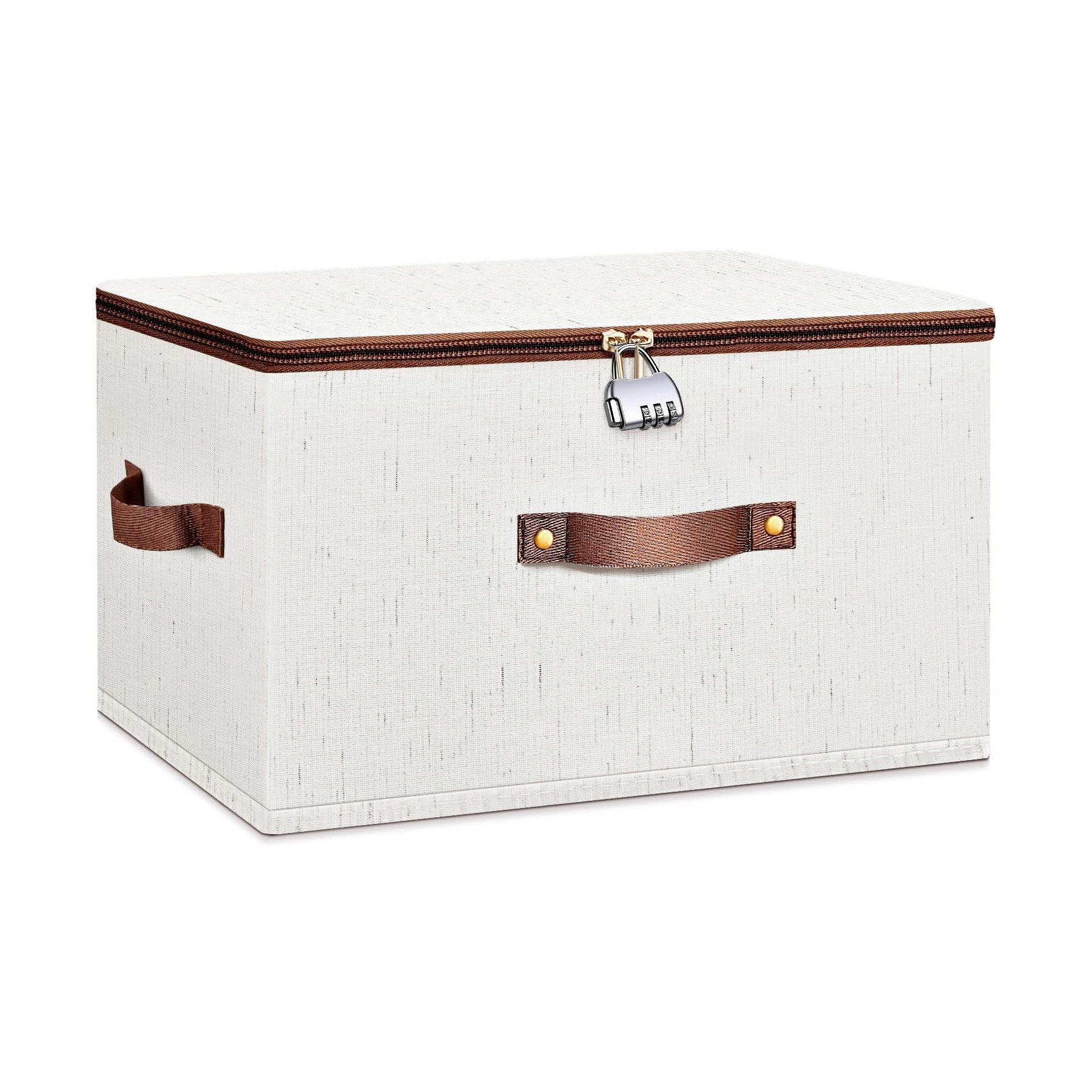 Minicloss Aufbewahrungsbox Faltbare Aufbewahrungsbox mit Deckel, aufbewahrungskoffer mit Reißverschluss
