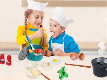 LBLA Spielküche Lernspielzeug Kinderküchen Spielzeugset Rollenspiele (61-St), Pädagogisch, Kochset Küch Geschenke für Kindern, Weihnachtsgeschenk