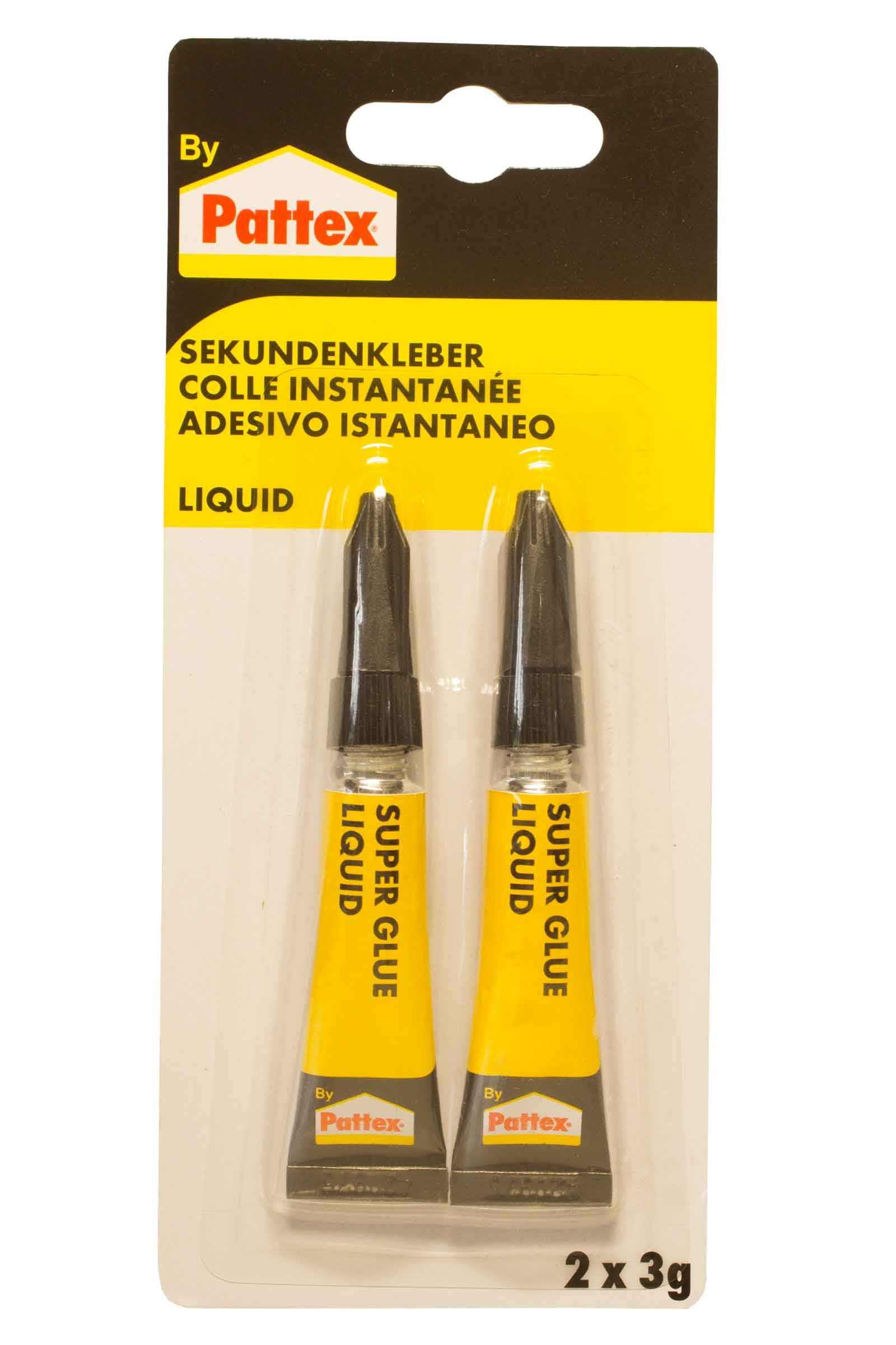 Pattex Sekundenkleber Sekundenkleber Liquid 2×3 g – Präzisions-Sekundenkleber, Ideal für punktgenaue Anwendungen