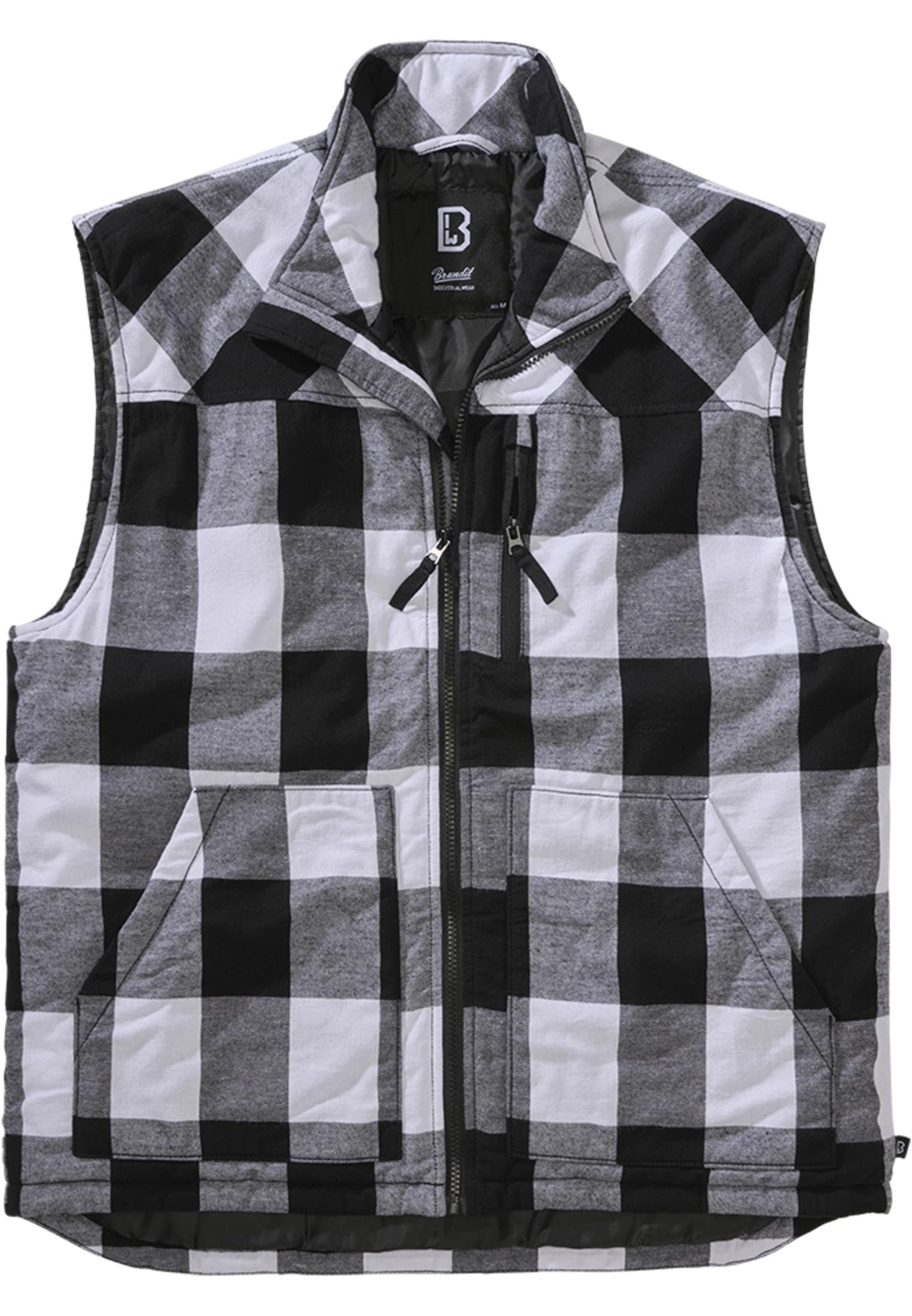 Brandit Jerseyweste Herren Lumber Vest (1-tlg) white/black