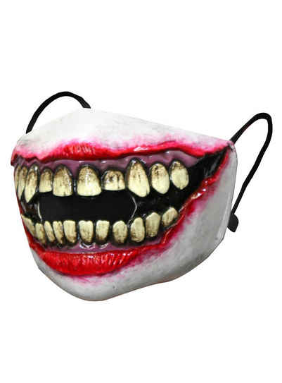Ghoulish Productions Verkleidungsmaske Beißer Mundmaske, Halbmaske aus Latex zum Tragen über Deinen Mundschutz