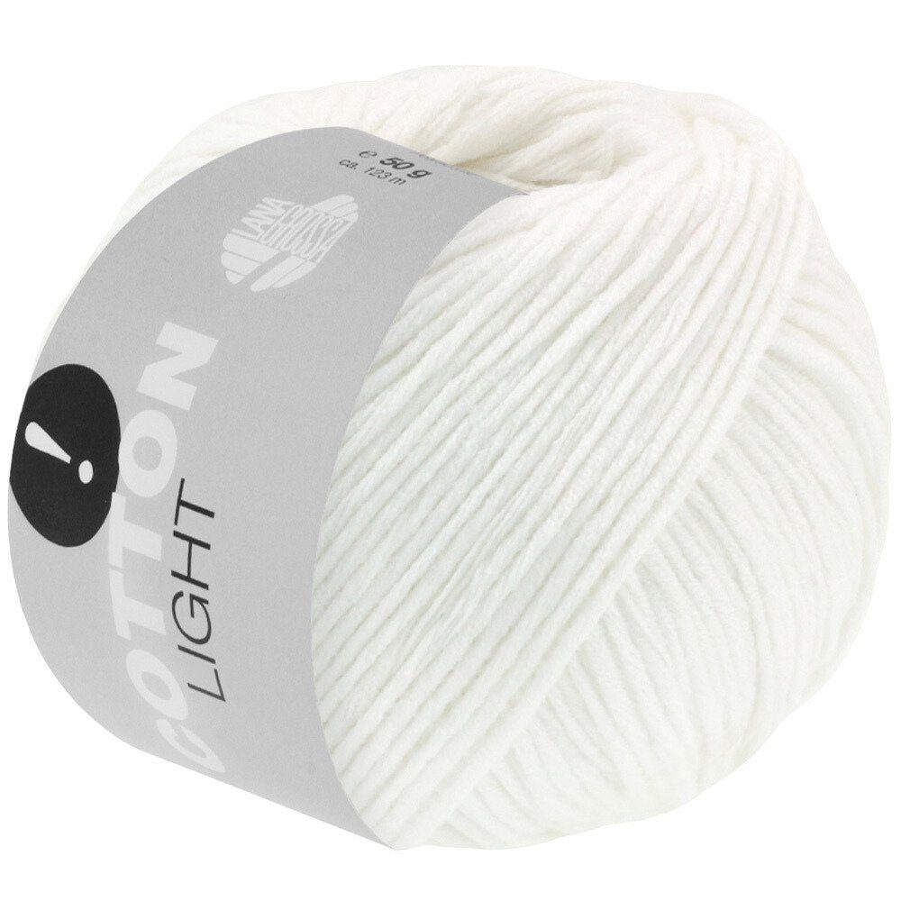 LANA GROSSA COTTON LIGHT AKTION! Häkelwolle, 123 m (Multifile Baumwollmischung), 50 g