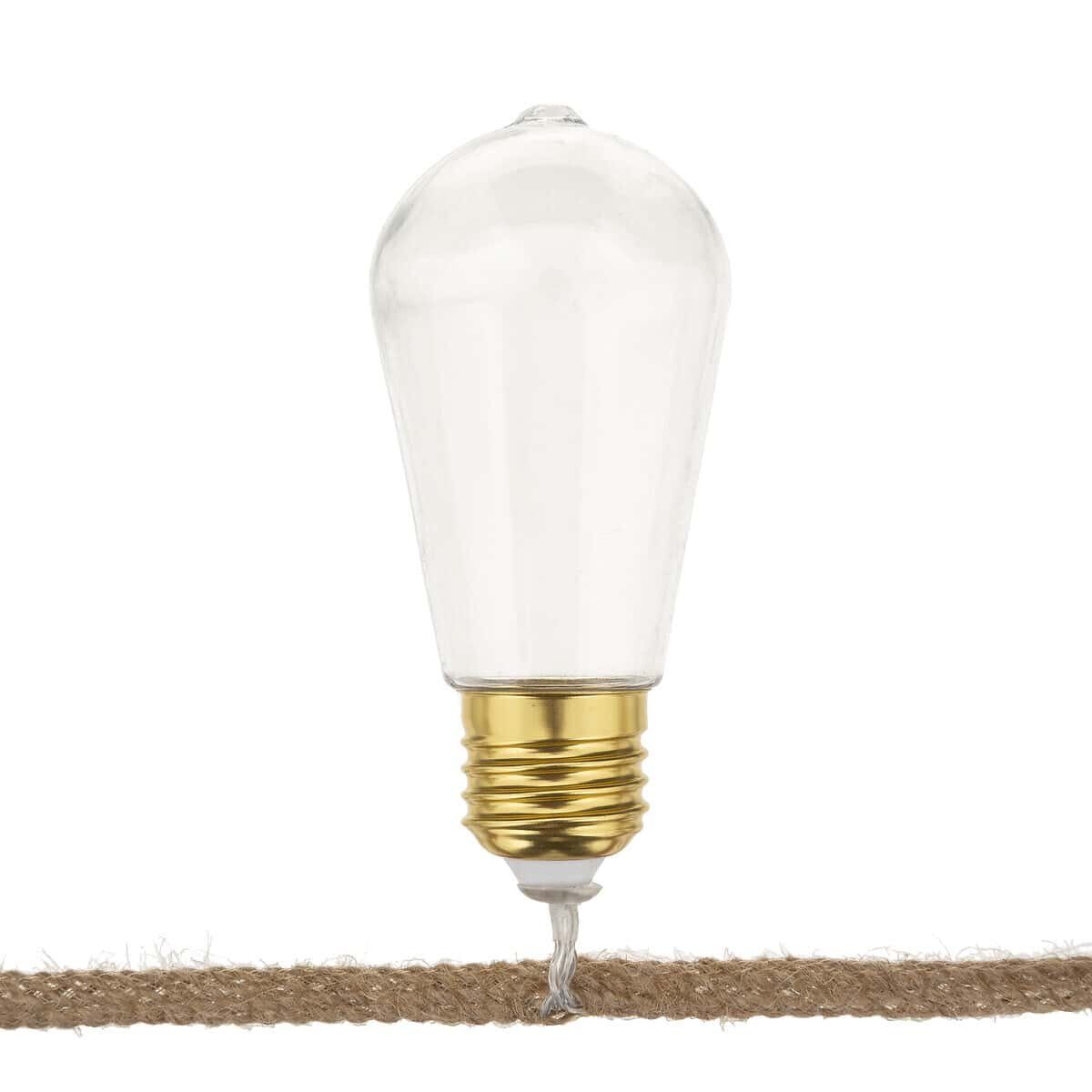 Atmosphera Créateur d'intérieur Dekolicht Lichterkette, 10 LED Glühbirnen, 165 cm, Leuchte mit Dekofunktion, ohne Leuchtmittel