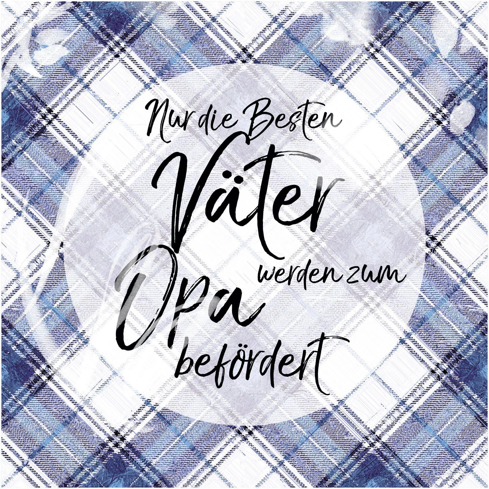 Artland Wandbild Die besten Väter, Sprüche & Texte (1 St), auf Karton